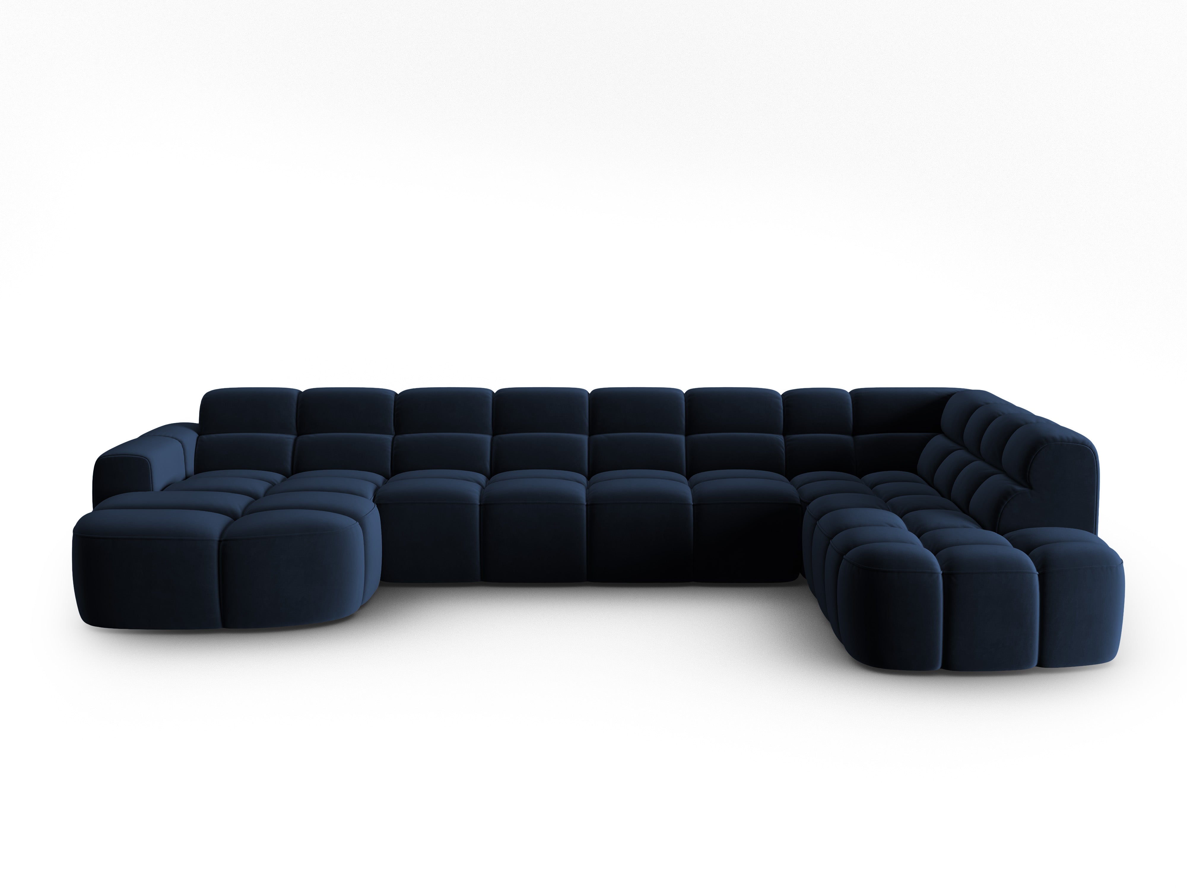 Ecksofa Lisa 387x234cm, Material: Samt