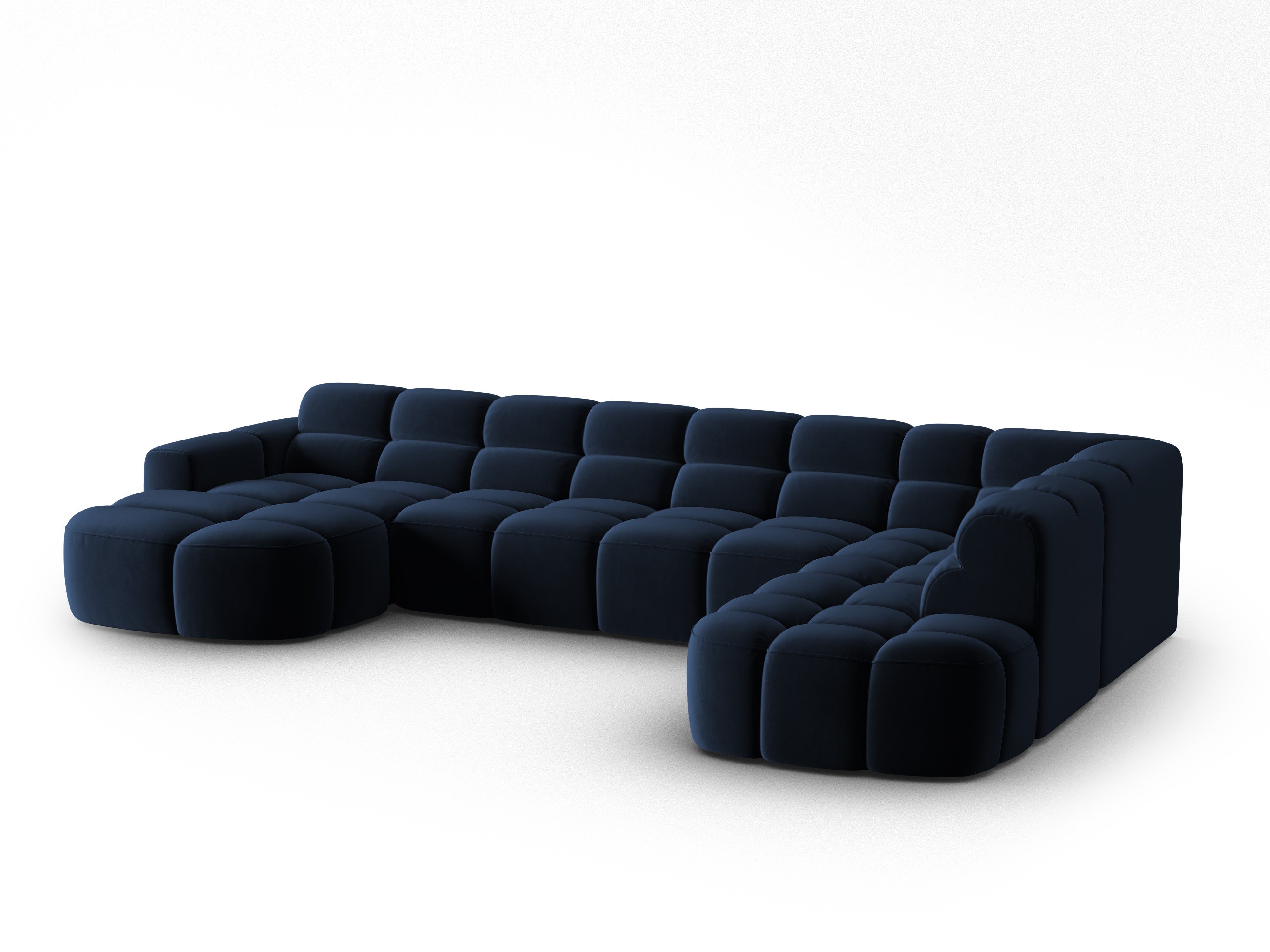 Ecksofa Lisa 387x234cm, Material: Samt