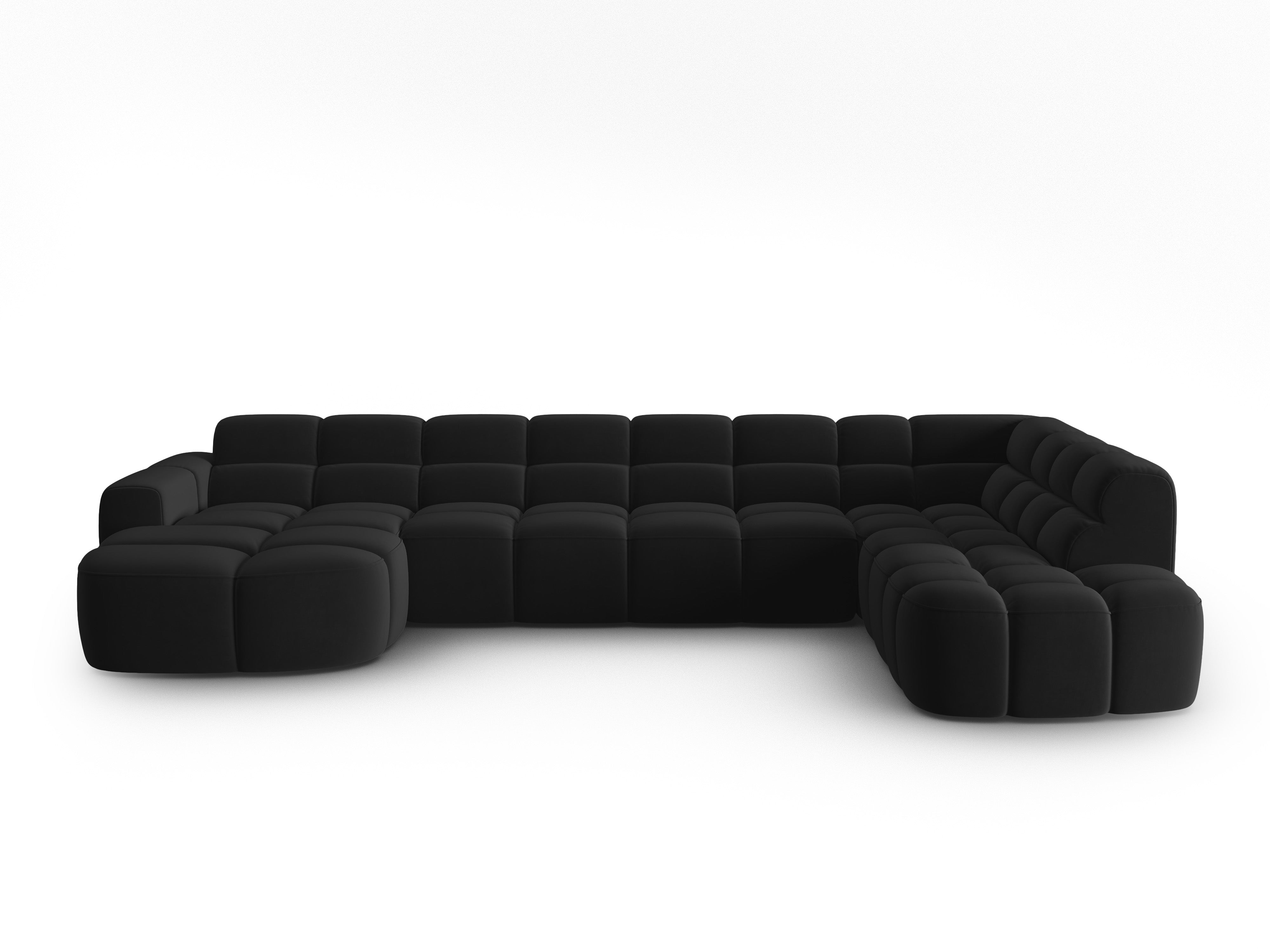 Ecksofa Lisa 387x234cm, Material: Samt