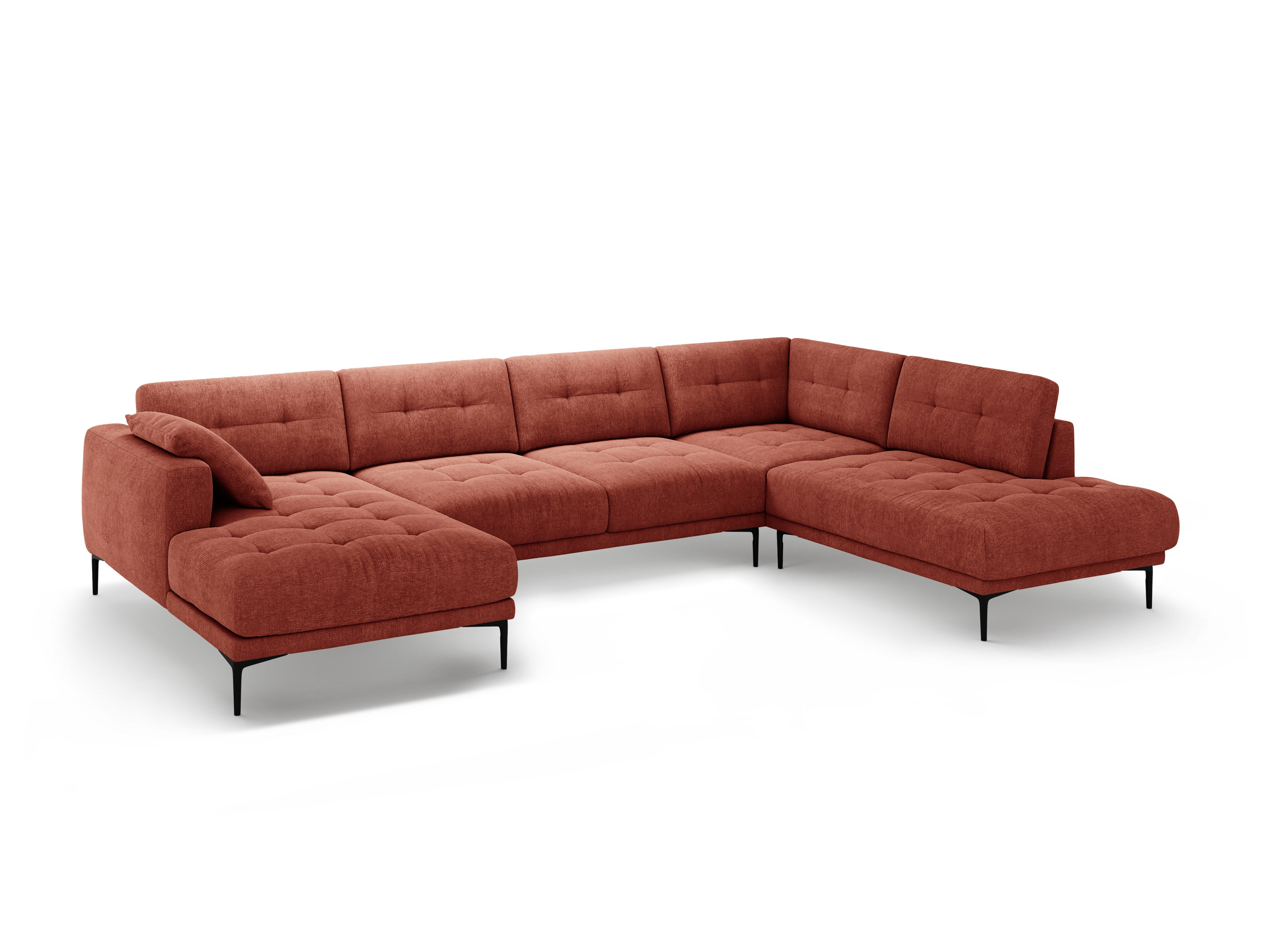 Eckgarnitur Bemy, 373x240cm, Material: Strukturstoff