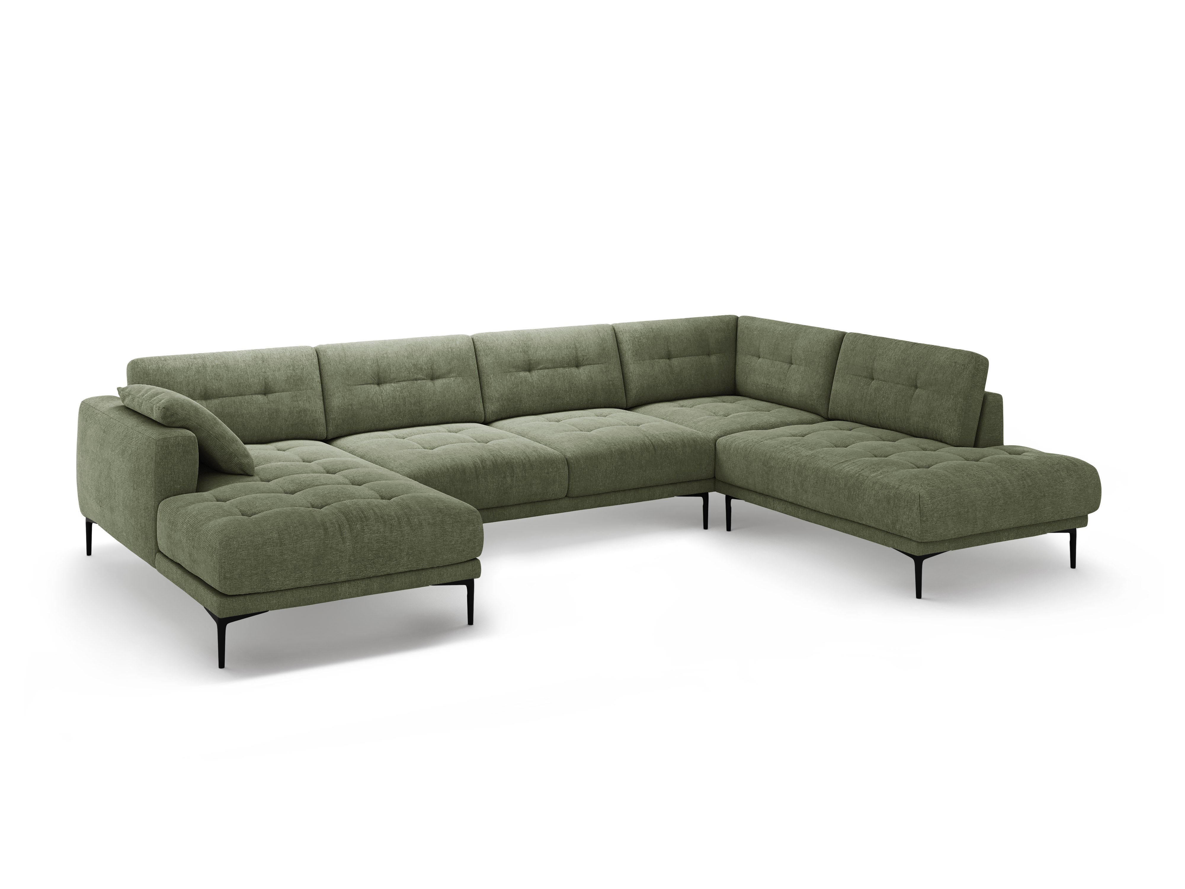 Eckgarnitur Bemy, 373x240cm, Material: Strukturstoff