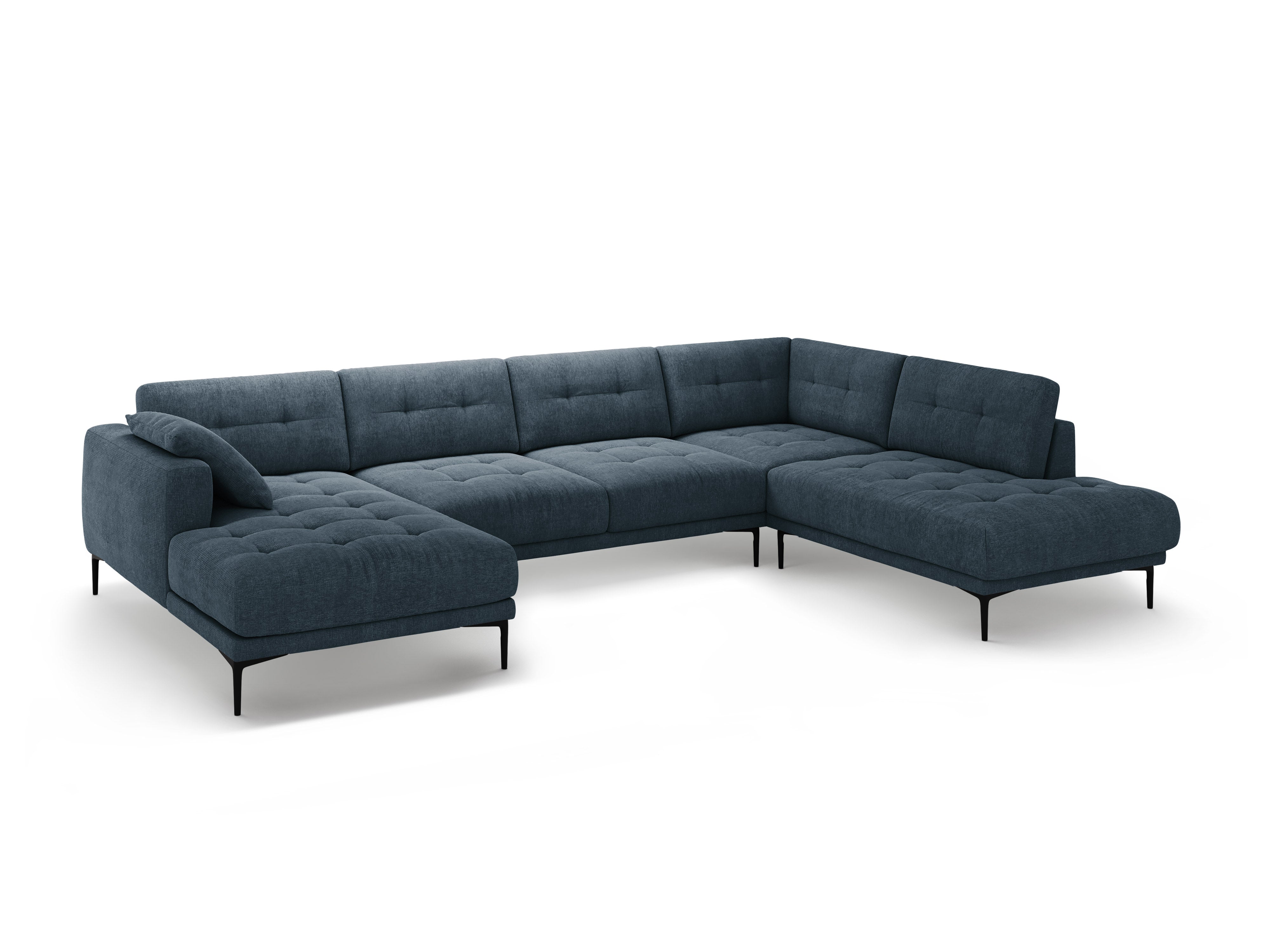 Eckgarnitur Bemy, 373x240cm, Material: Strukturstoff