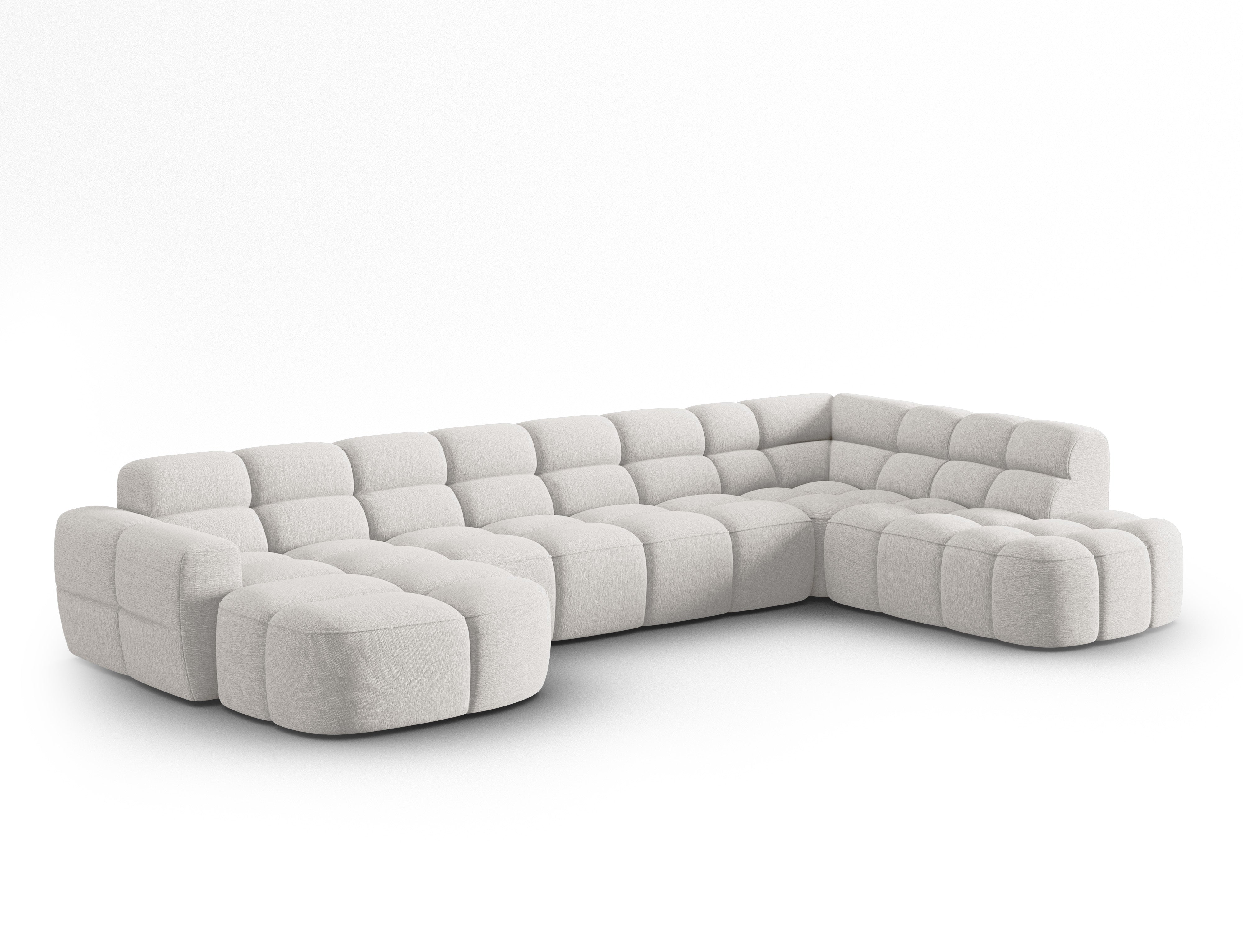 Ecksofa Lisa 387x234cm, Material: Strukturstoff