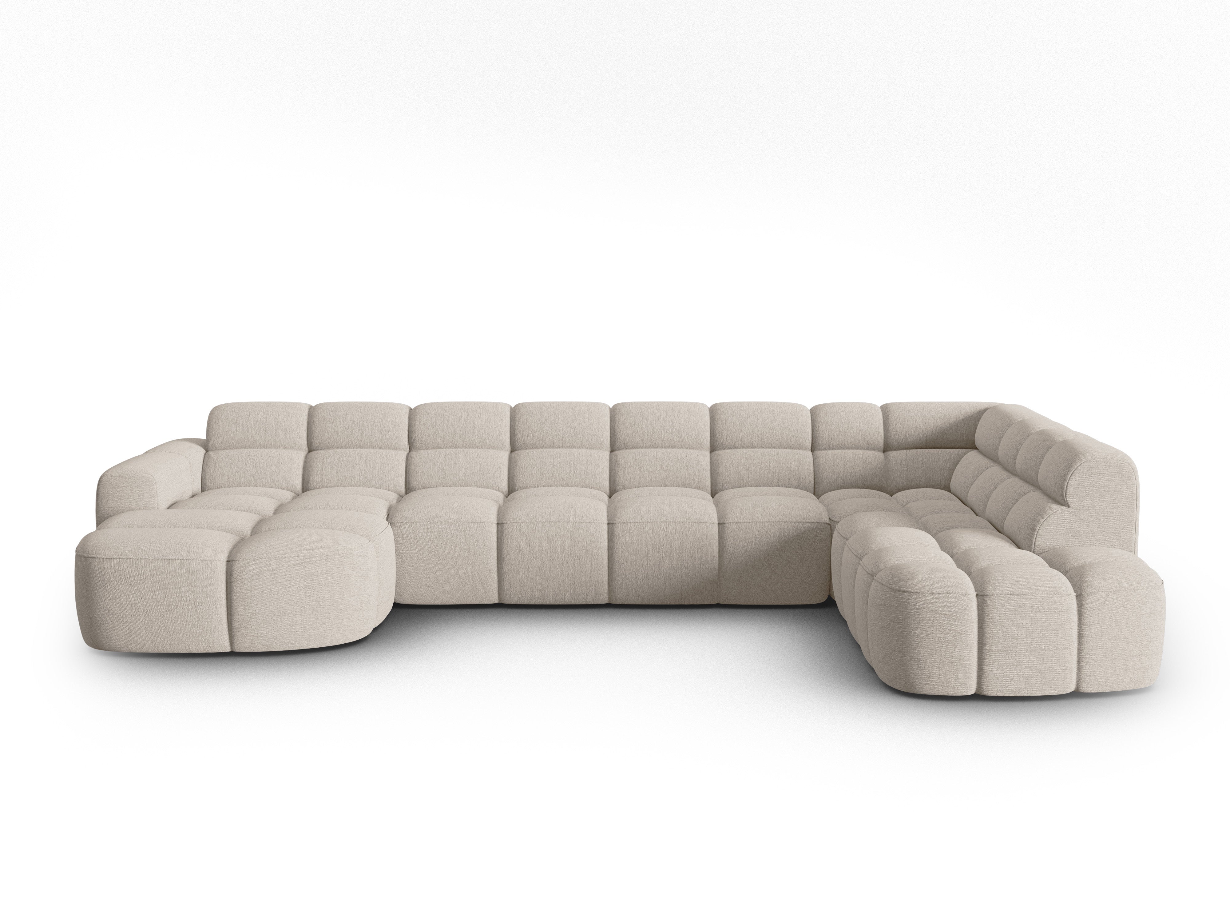 Ecksofa Lisa 387x234cm, Material: Strukturstoff