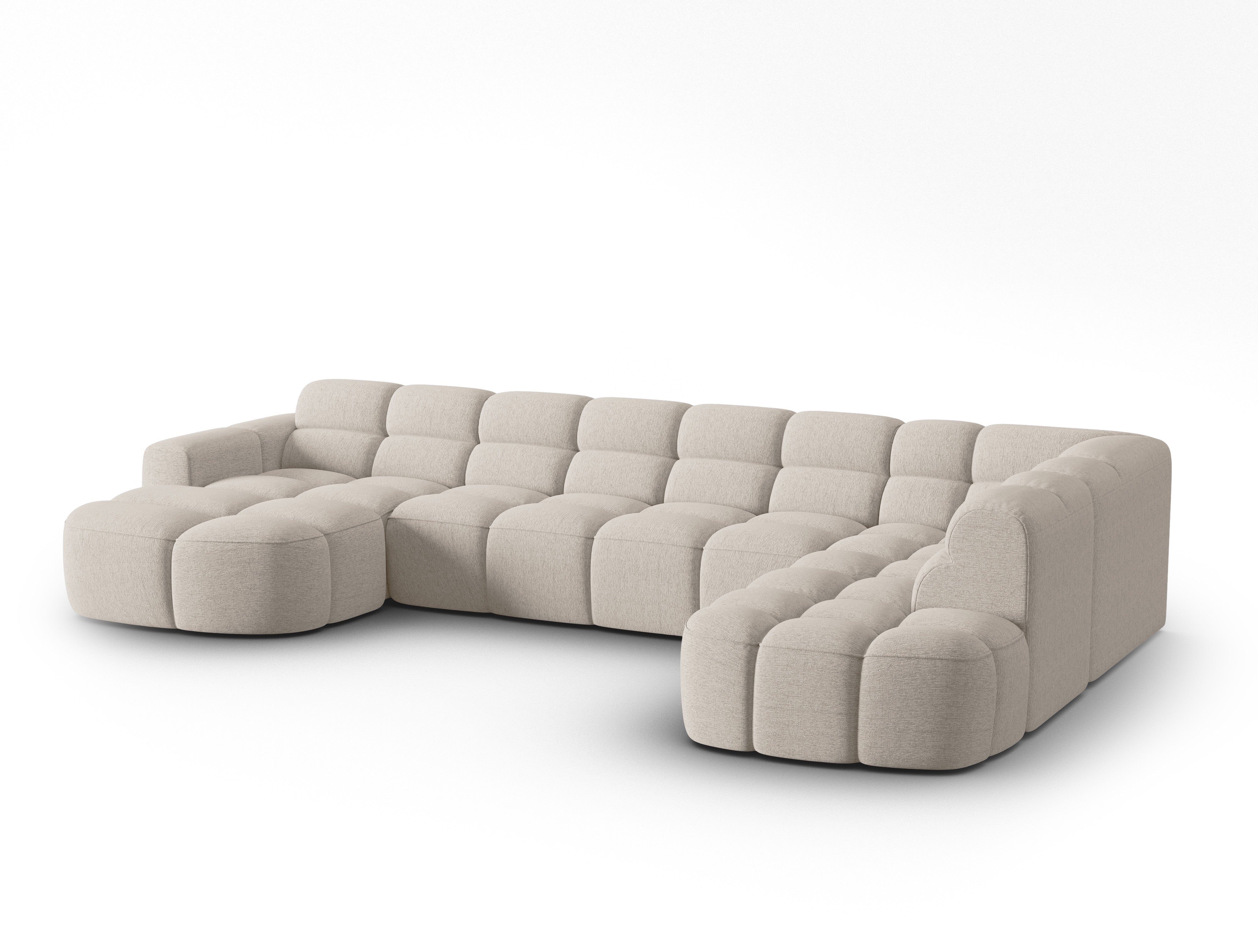 Ecksofa Lisa 387x234cm, Material: Strukturstoff