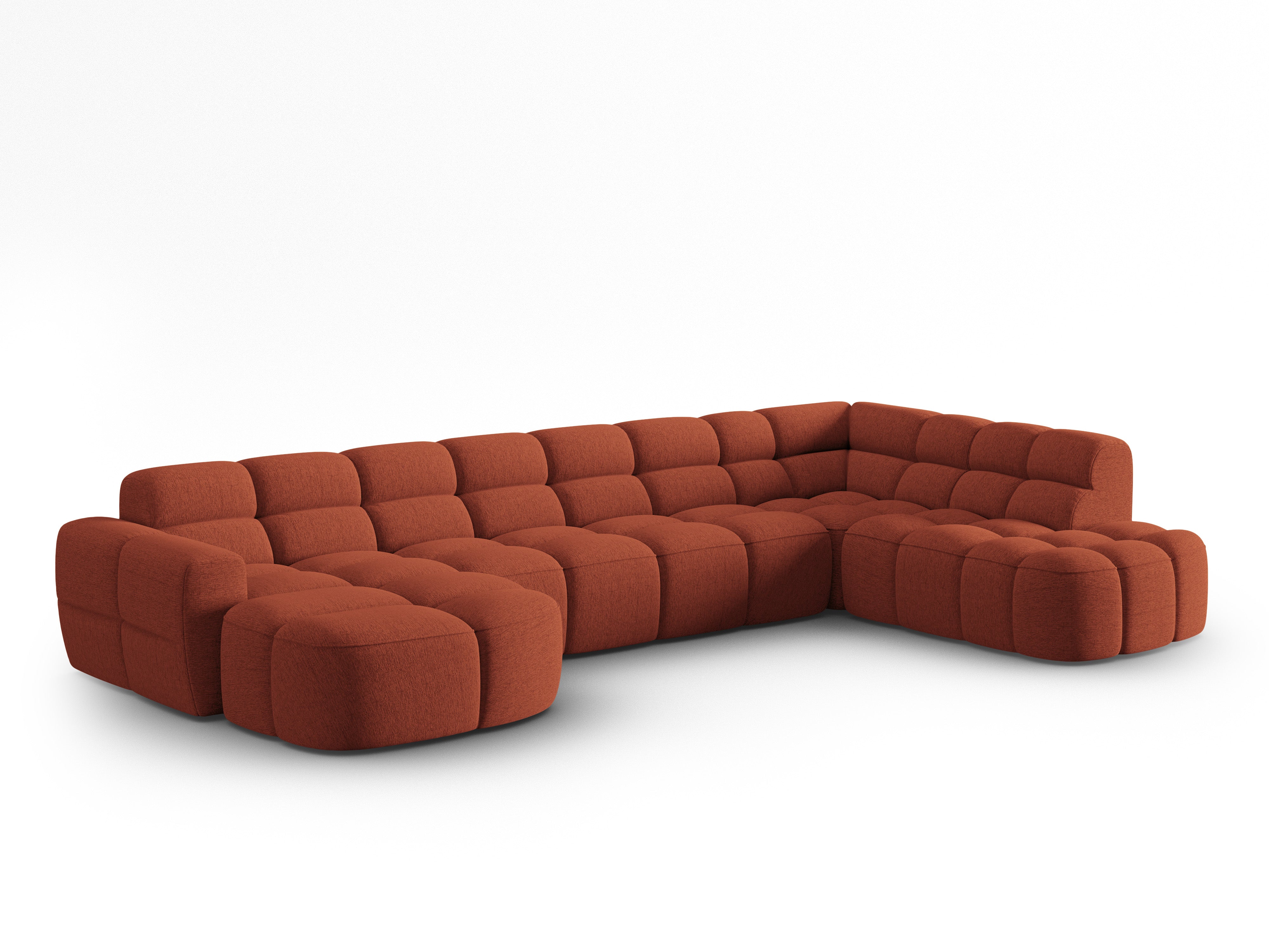 Ecksofa Lisa 387x234cm, Material: Strukturstoff