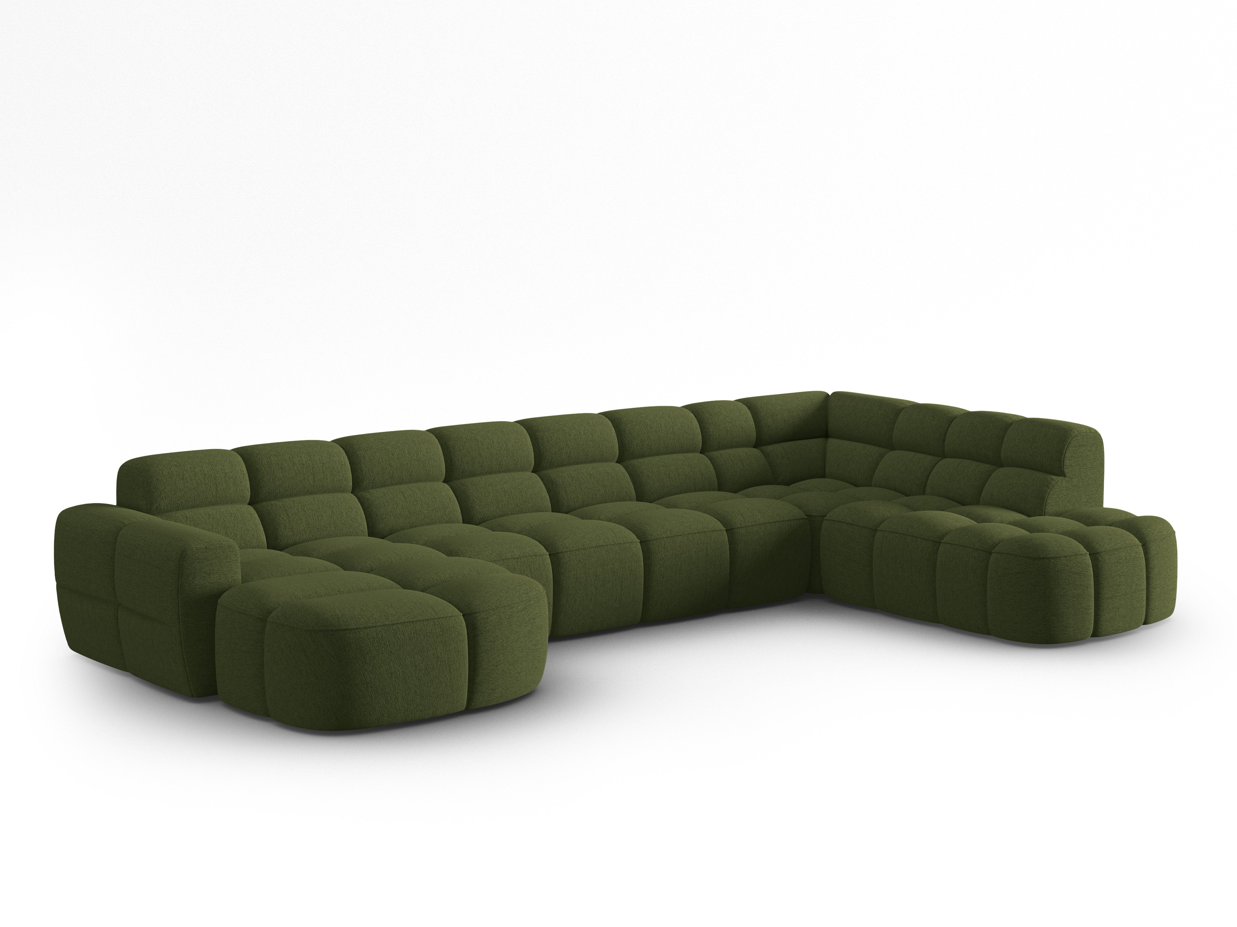 Ecksofa Lisa 387x234cm, Material: Strukturstoff