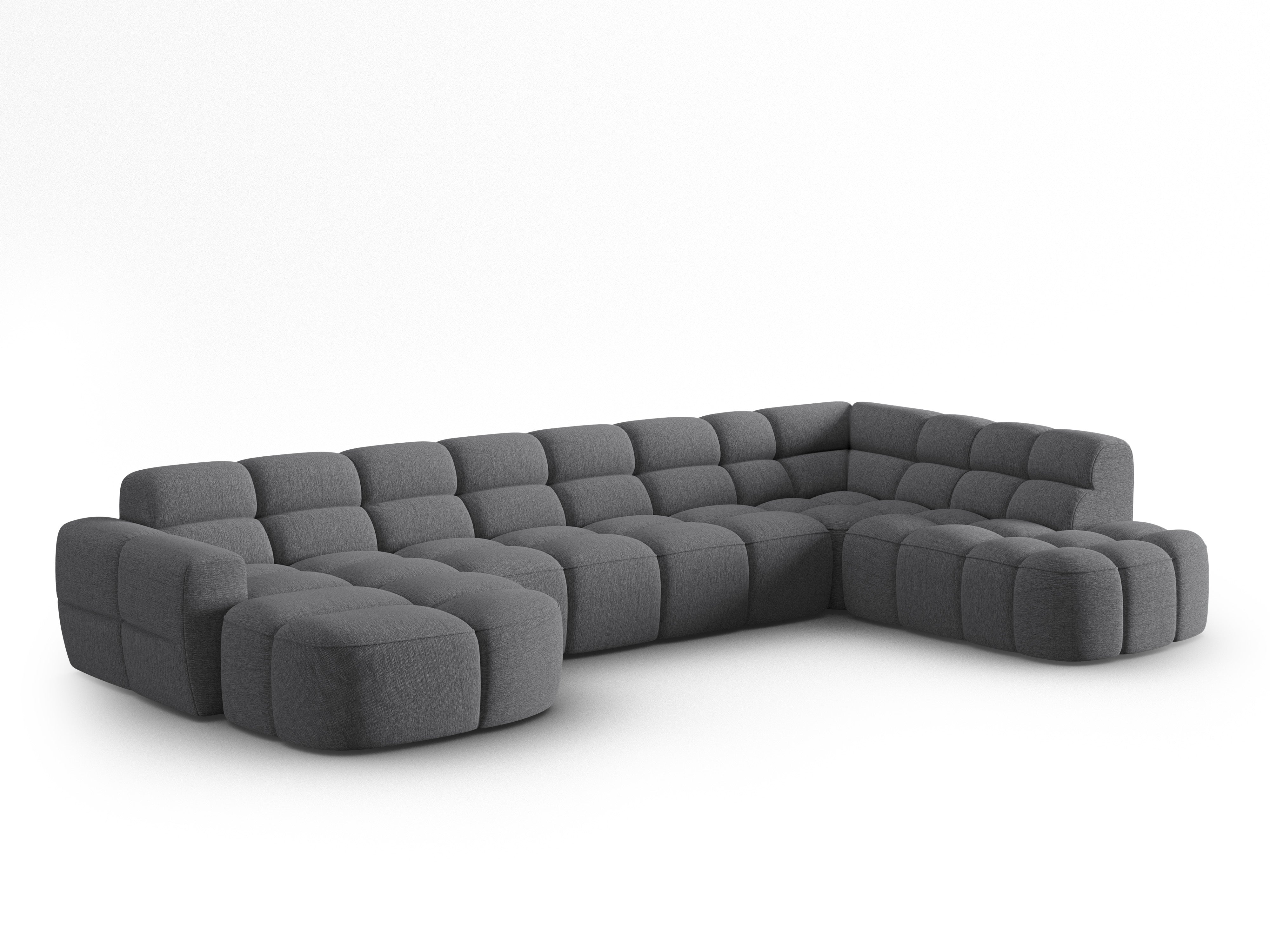 Ecksofa Lisa 387x234cm, Material: Strukturstoff