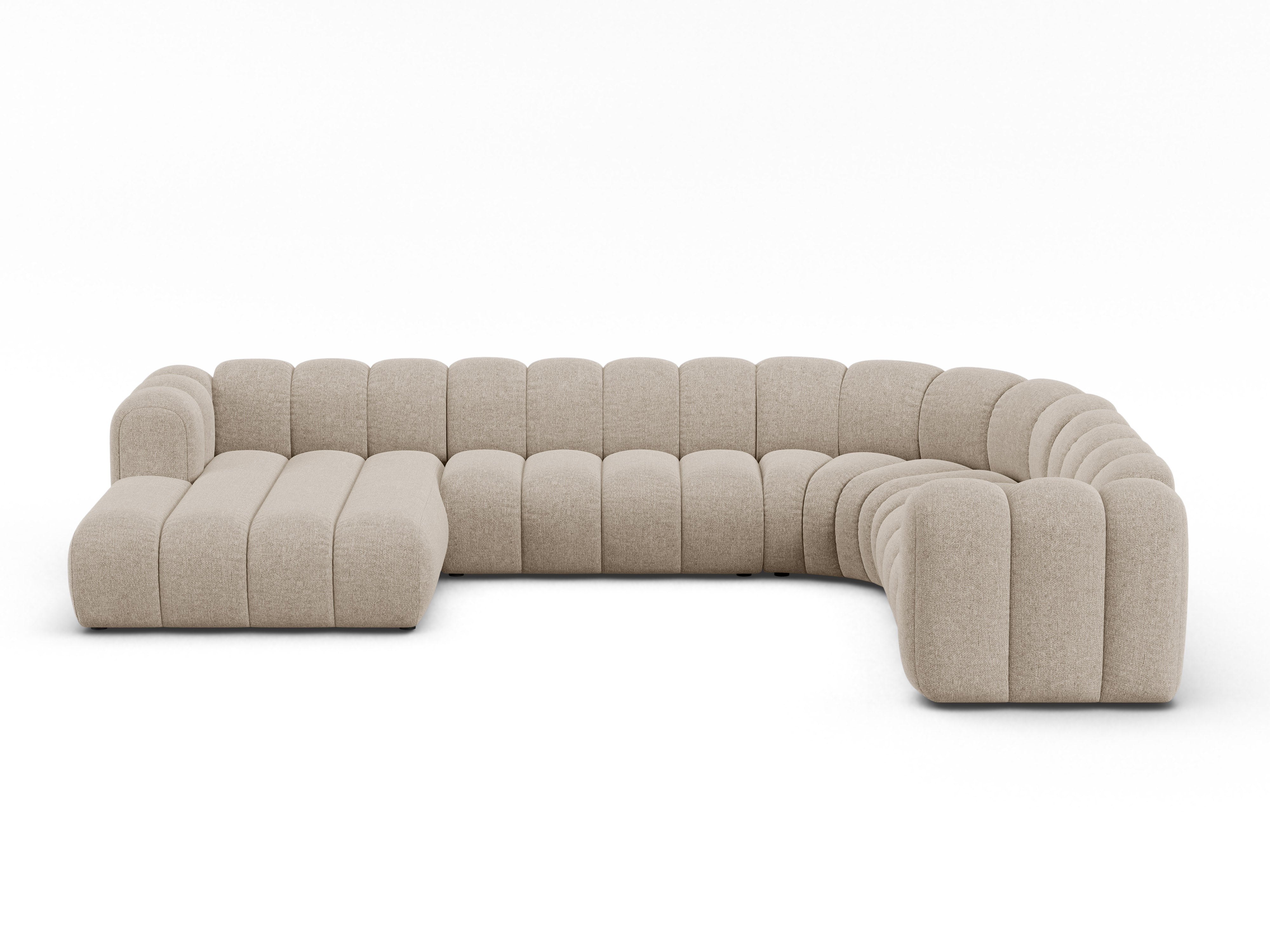 Ecksofa Lupine 370x280cm, Material: Chenille Eden