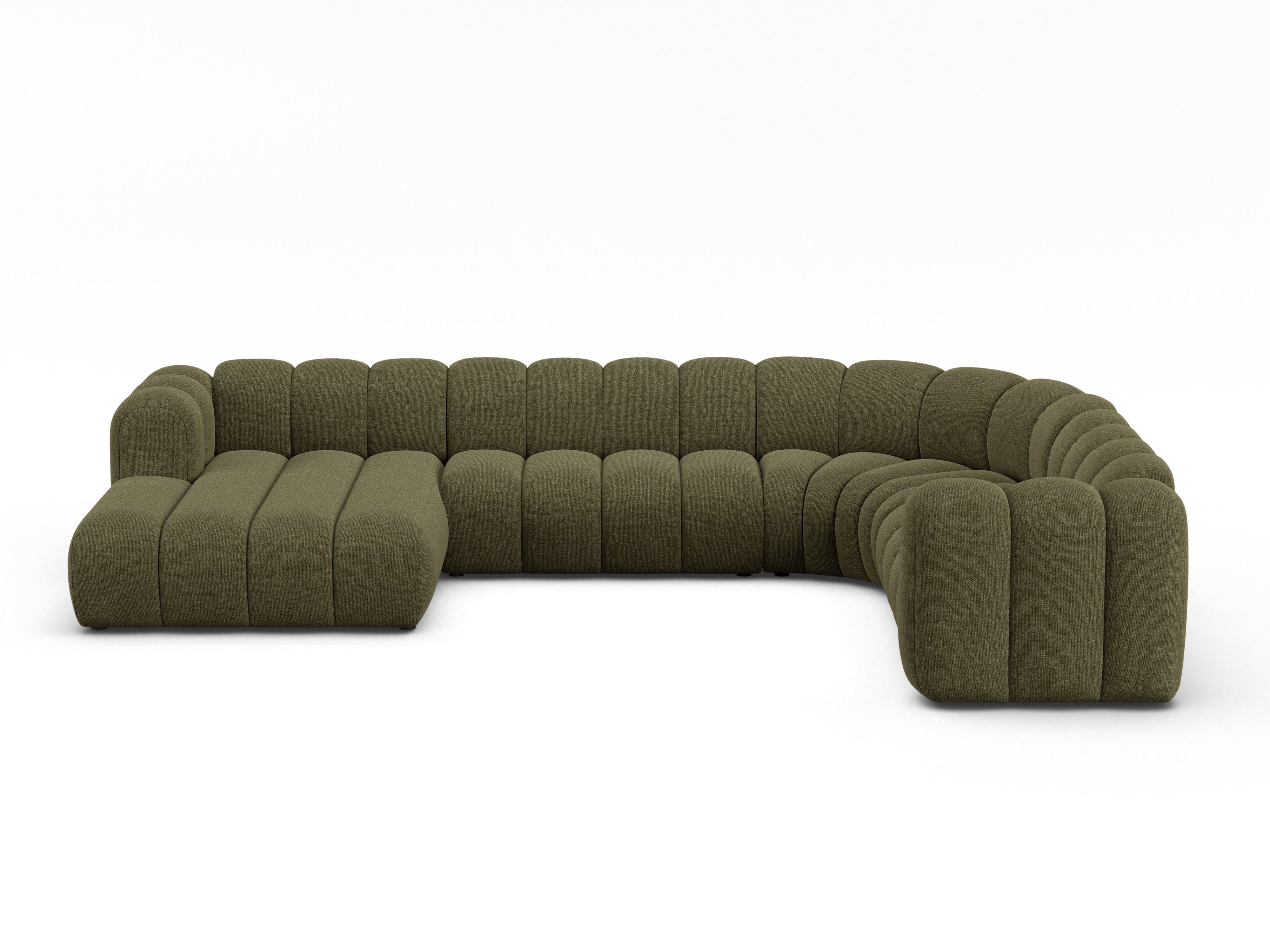 Ecksofa Lupine 370x280cm, Material: Chenille Eden