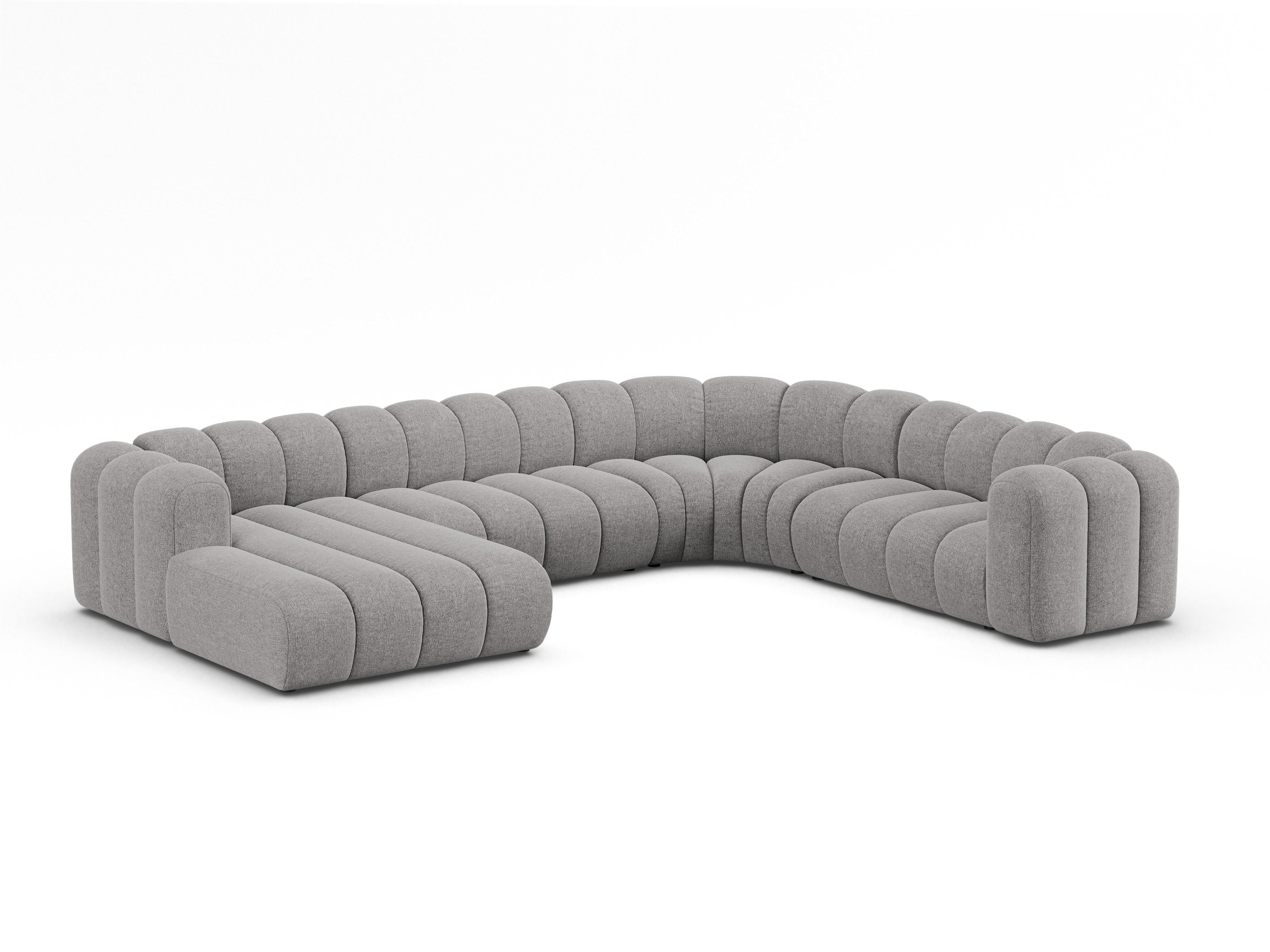 Ecksofa Lupine 370x280cm, Material: Chenille Eden