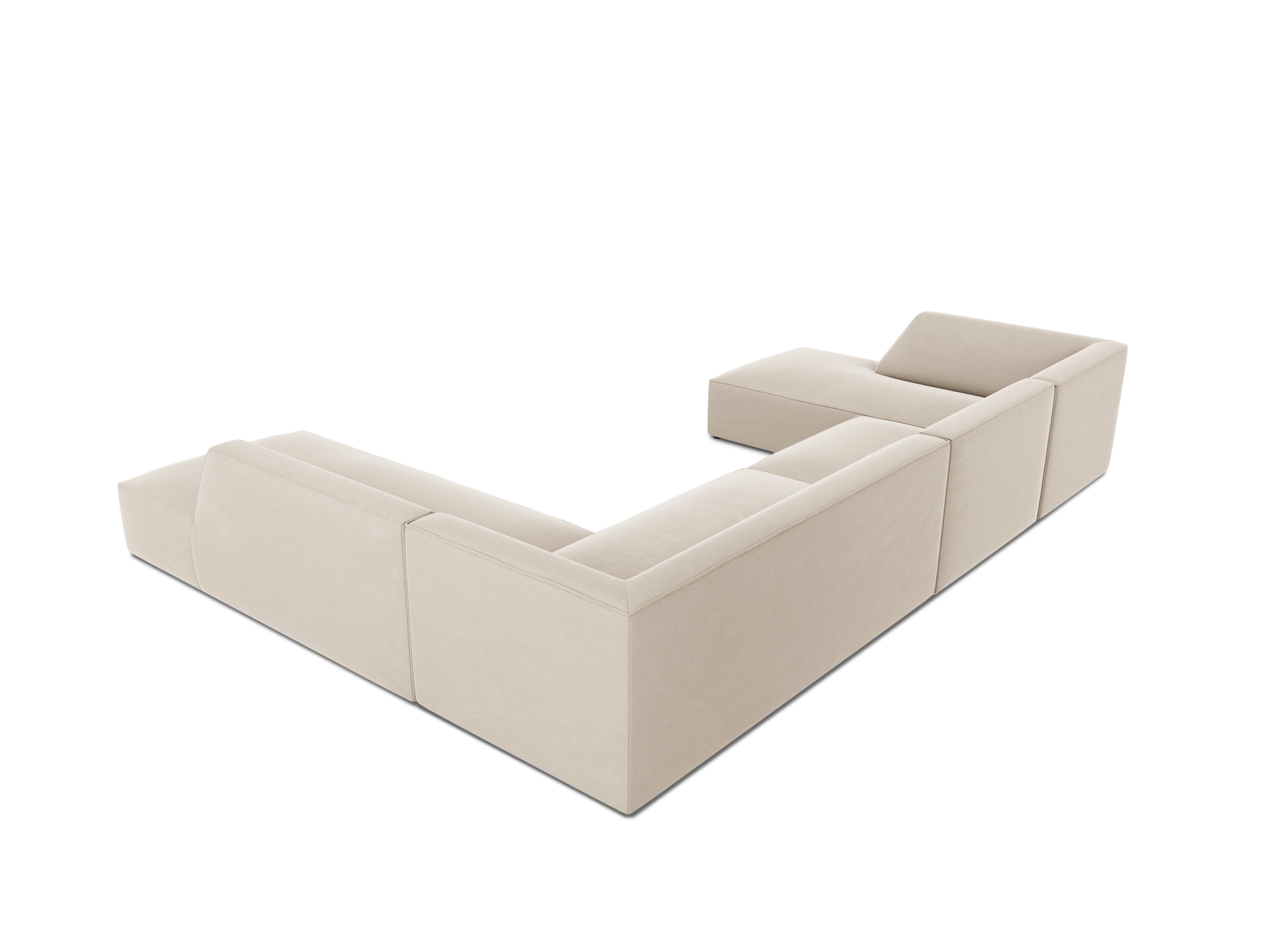 Ecksofa Ruby, 7 Sitze, 366x273cm, Material: Samt