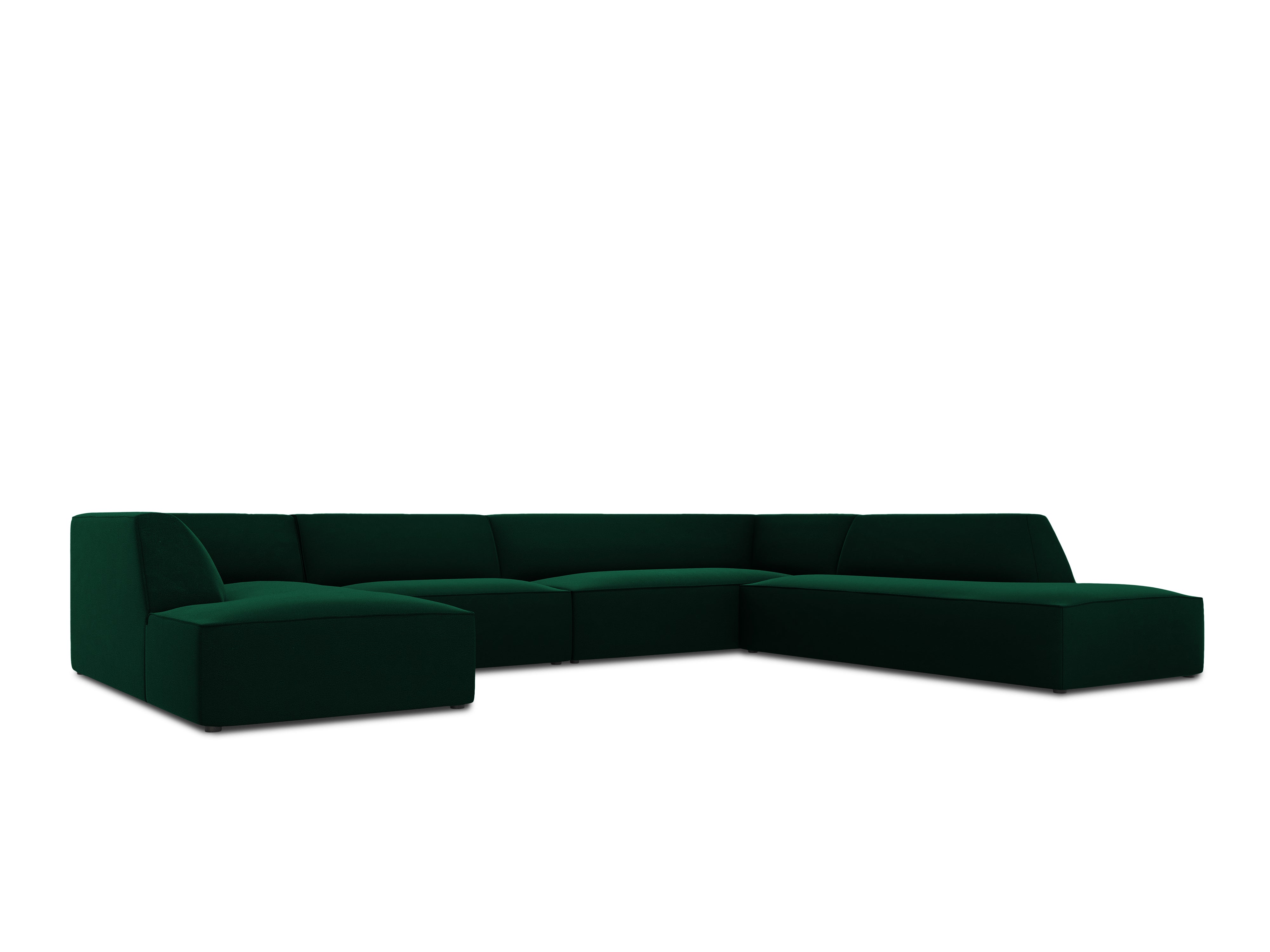 Ecksofa Ruby, 7 Sitze, 366x273cm, Material: Samt