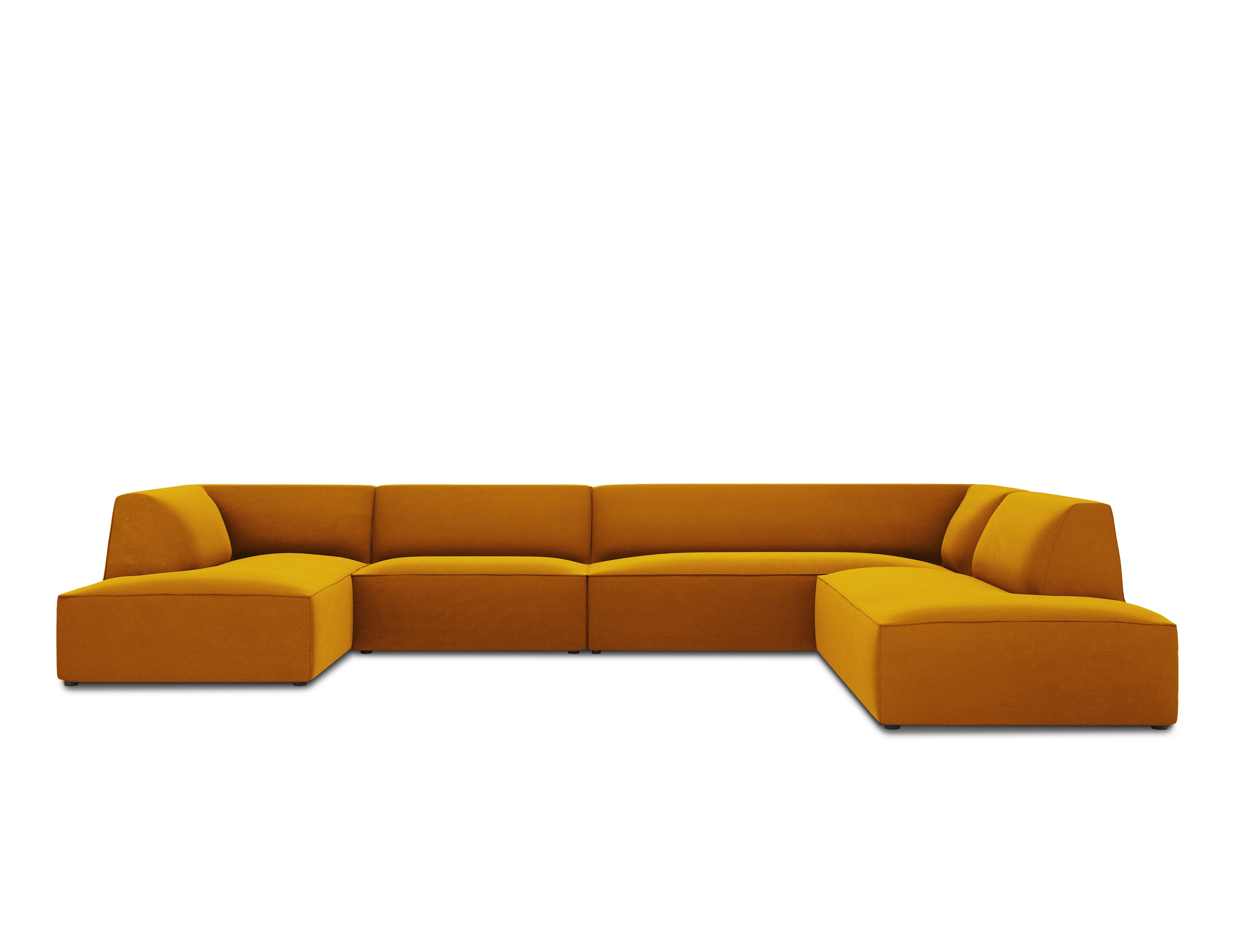 Ecksofa Ruby, 7 Sitze, 366x273cm, Material: Samt