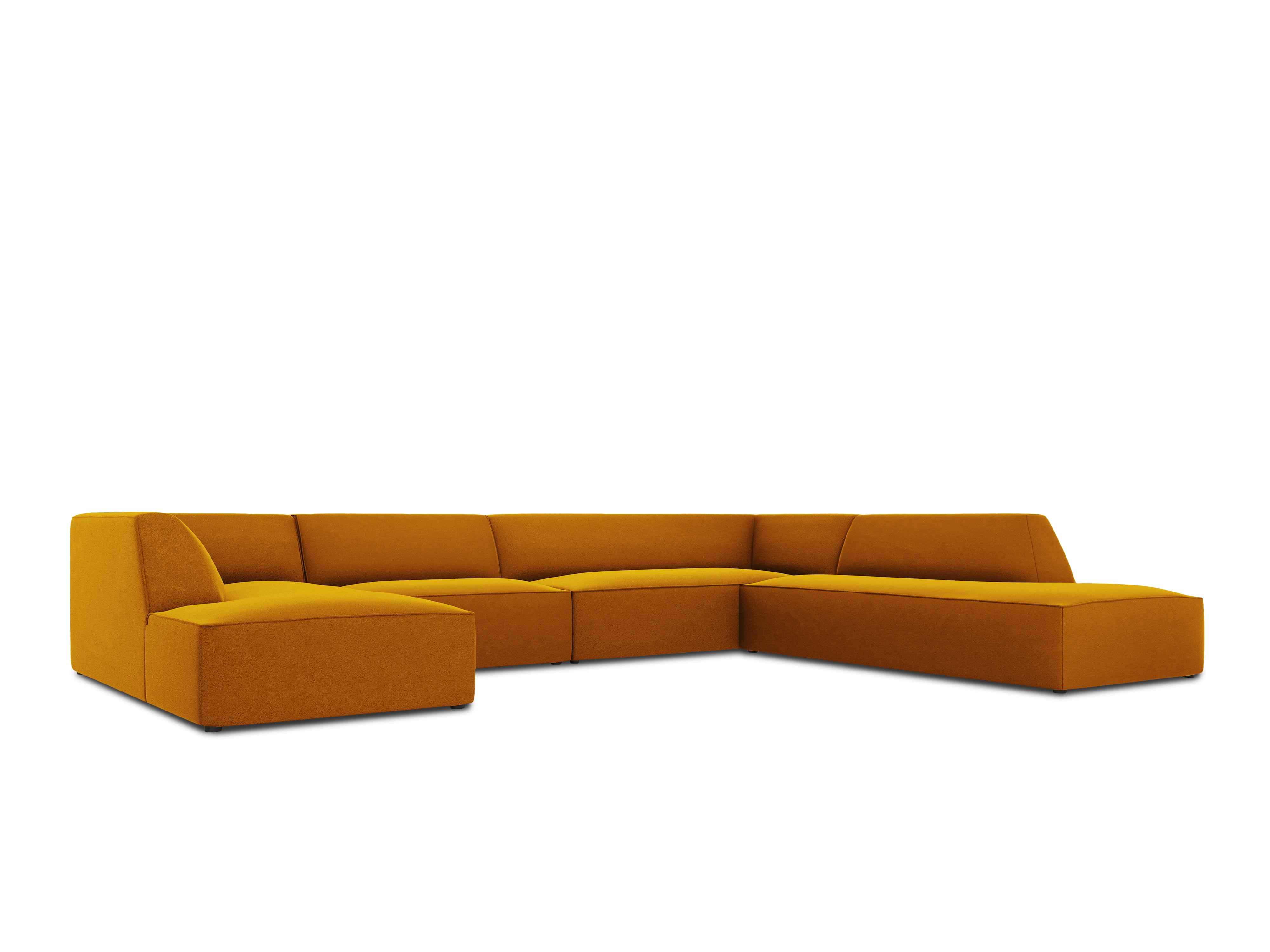 Ecksofa Ruby, 7 Sitze, 366x273cm, Material: Samt