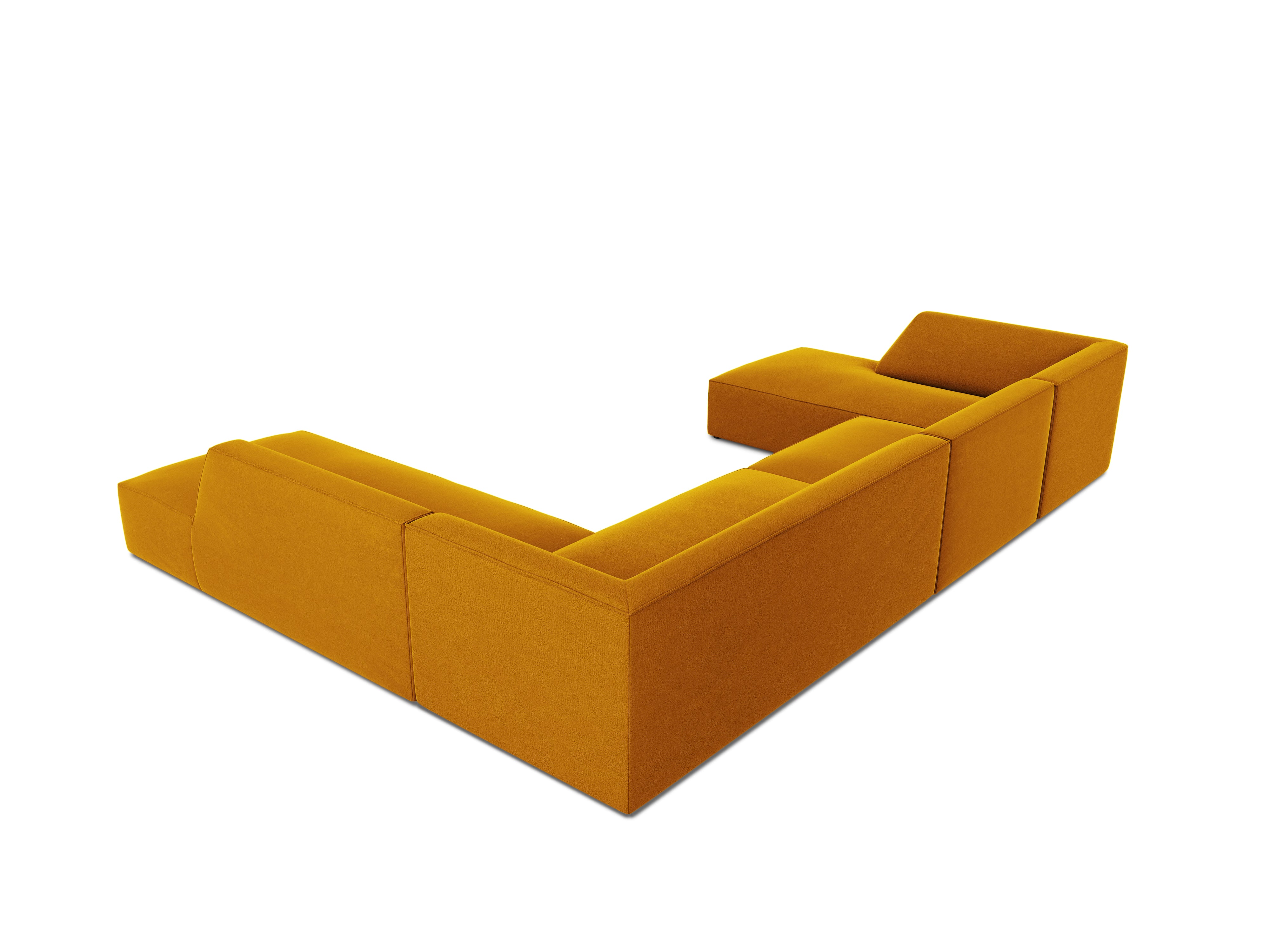 Ecksofa Ruby, 7 Sitze, 366x273cm, Material: Samt