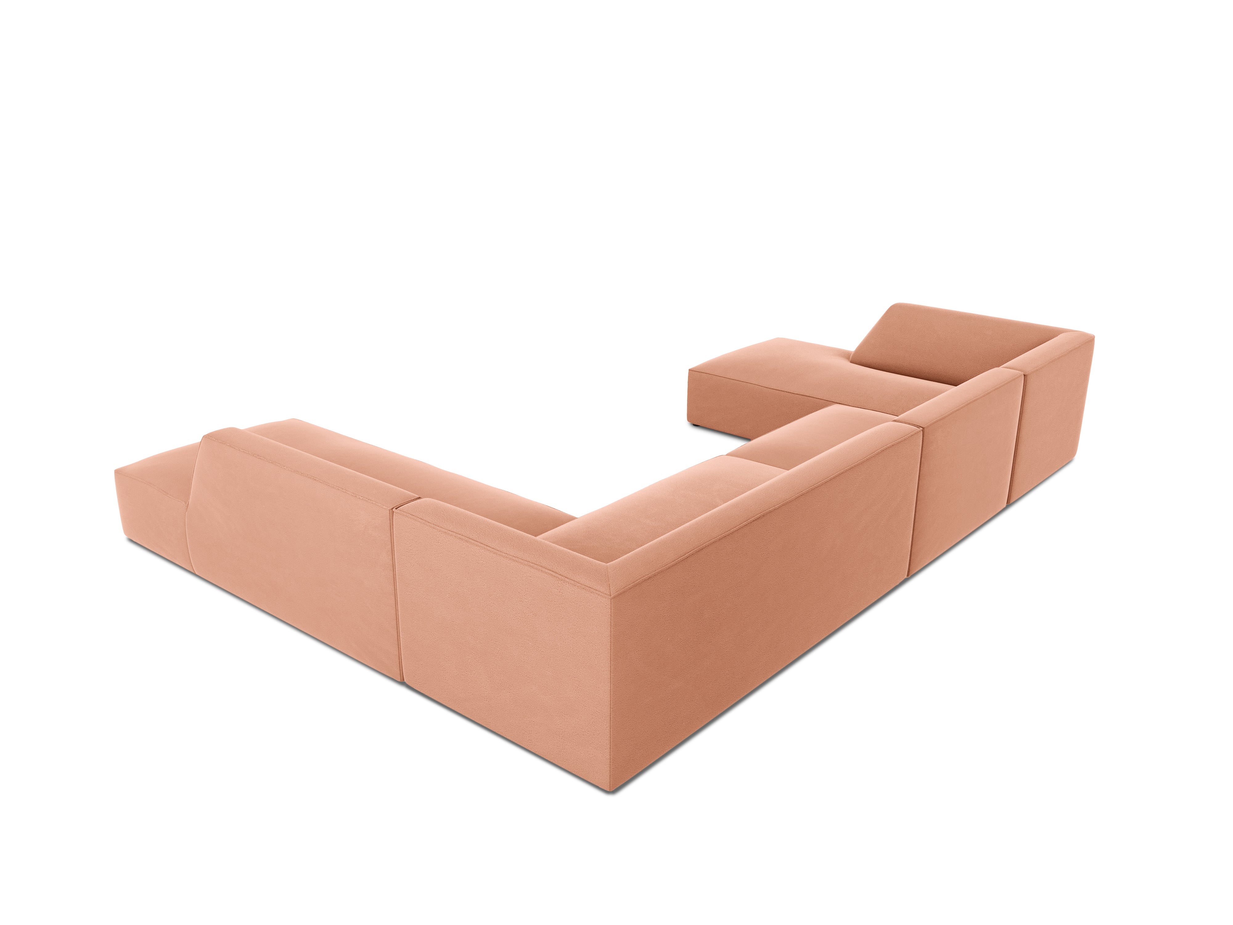 Ecksofa Ruby, 7 Sitze, 366x273cm, Material: Samt