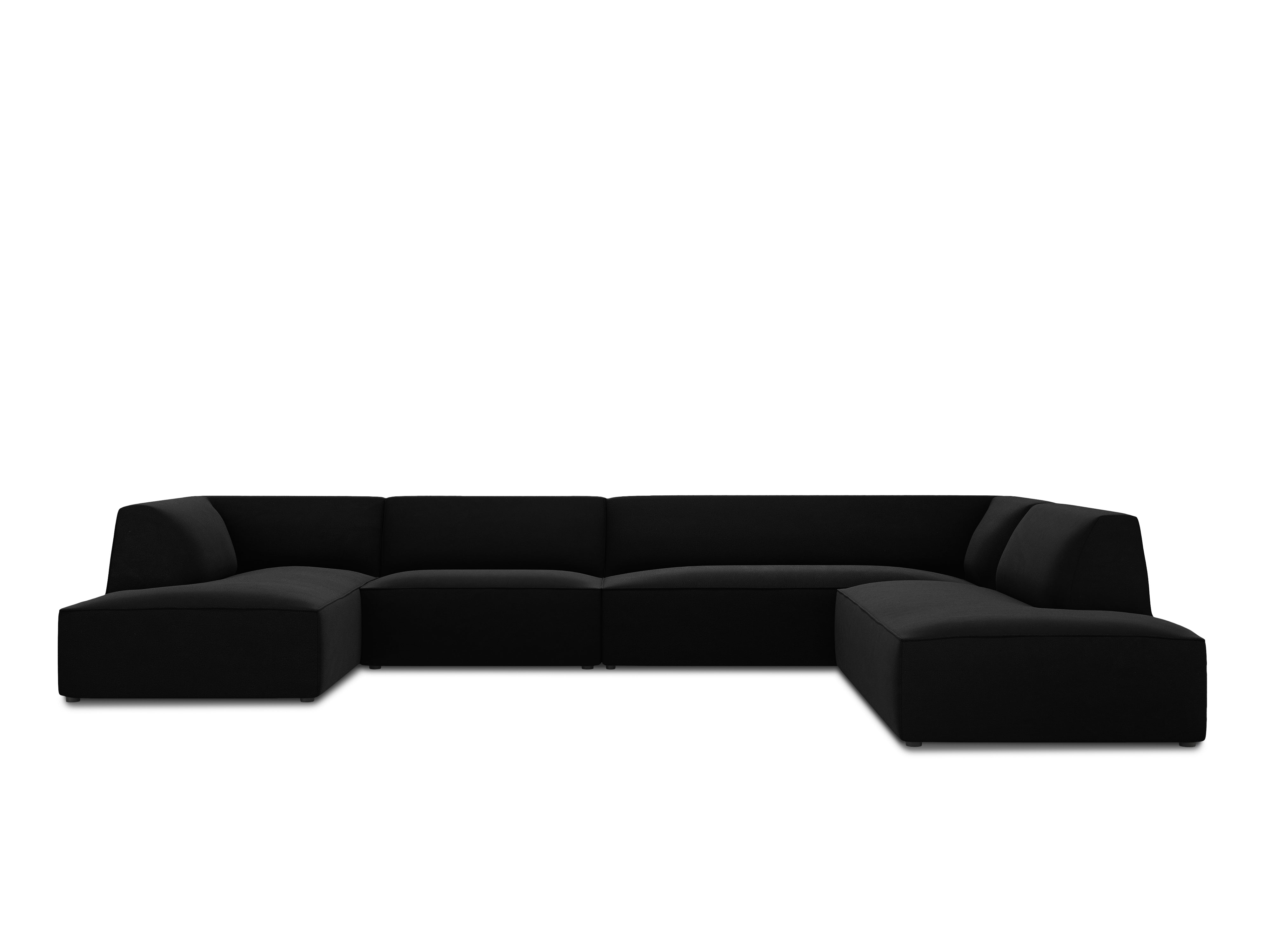 Ecksofa Ruby, 7 Sitze, 366x273cm, Material: Samt