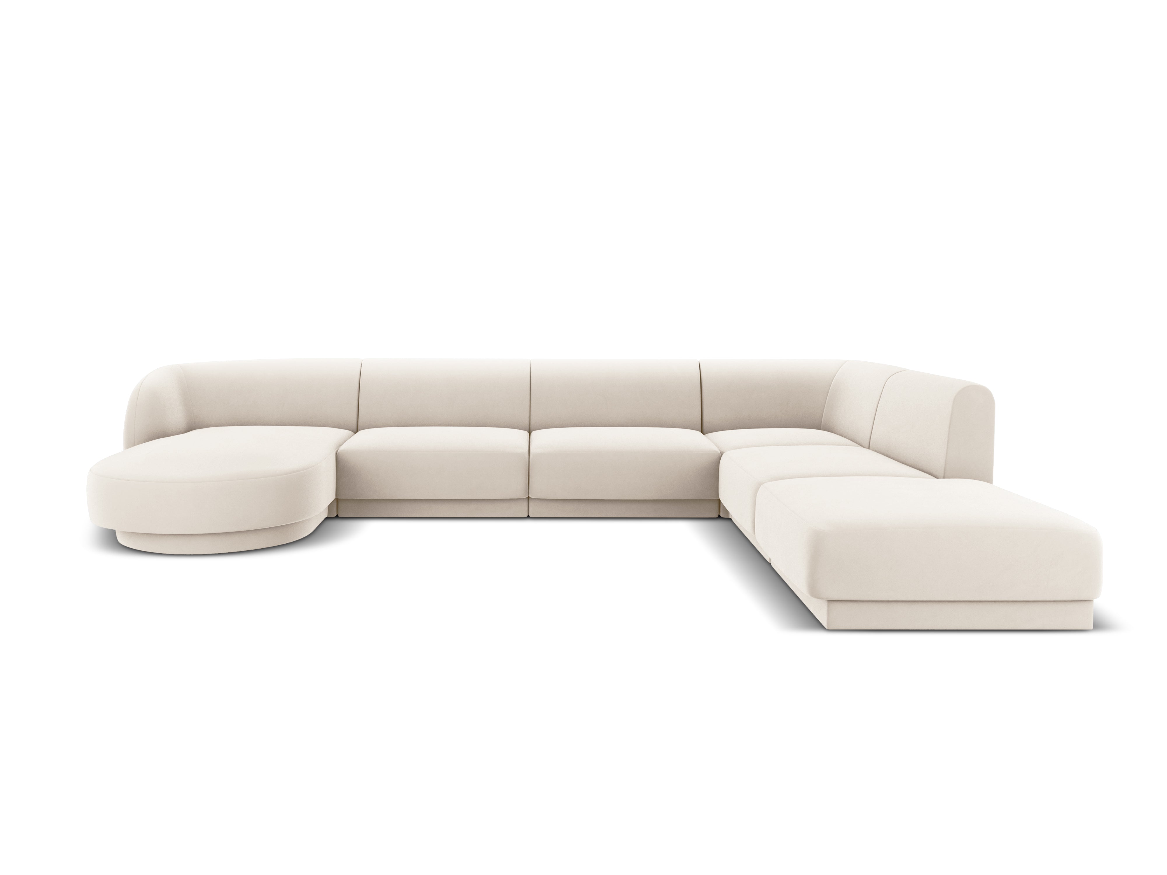 Ecksofa Miley Panoramic, 330x255cm, Material: Samt