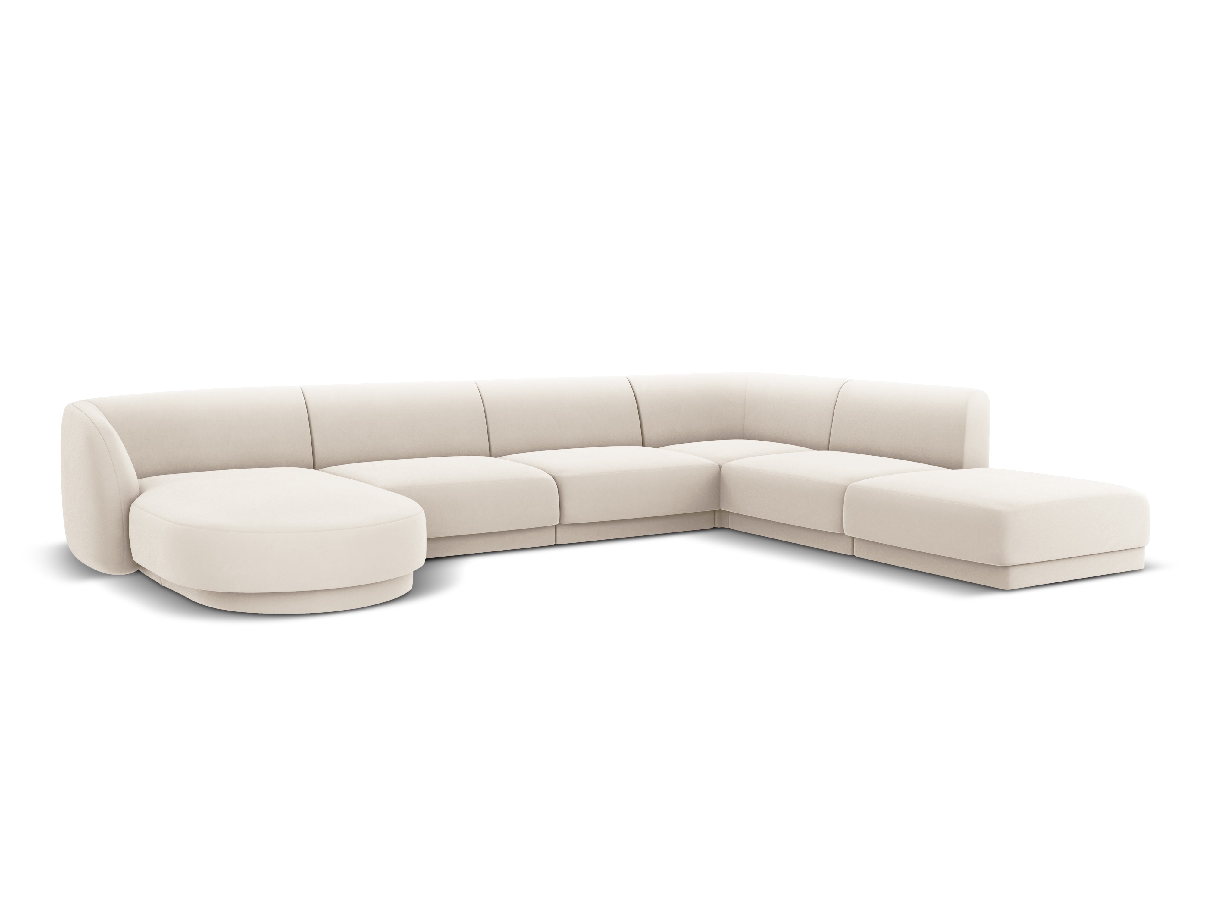 Ecksofa Miley Panoramic, 330x255cm, Material: Samt