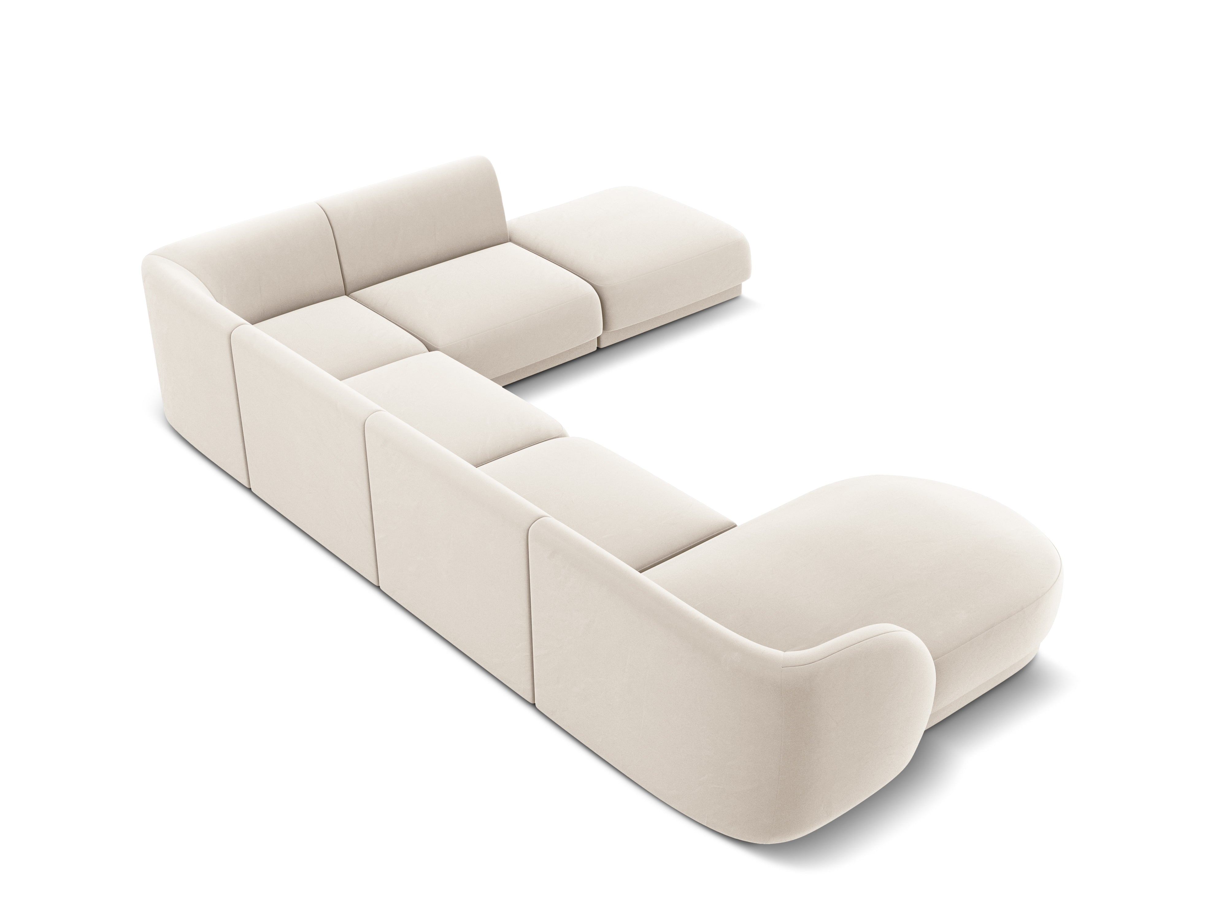 Ecksofa Miley Panoramic, 330x255cm, Material: Samt