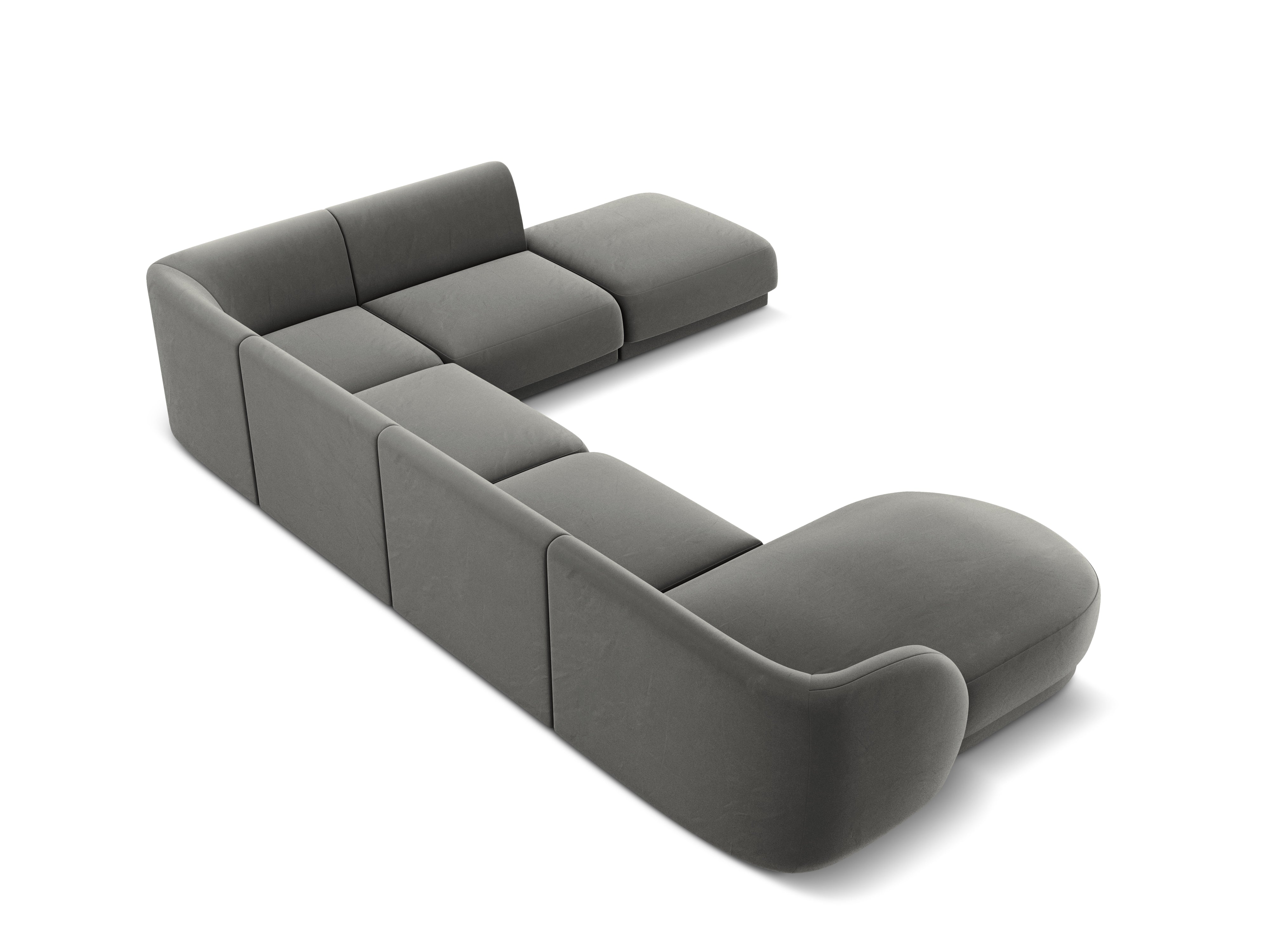 Ecksofa Miley Panoramic, 330x255cm, Material: Samt