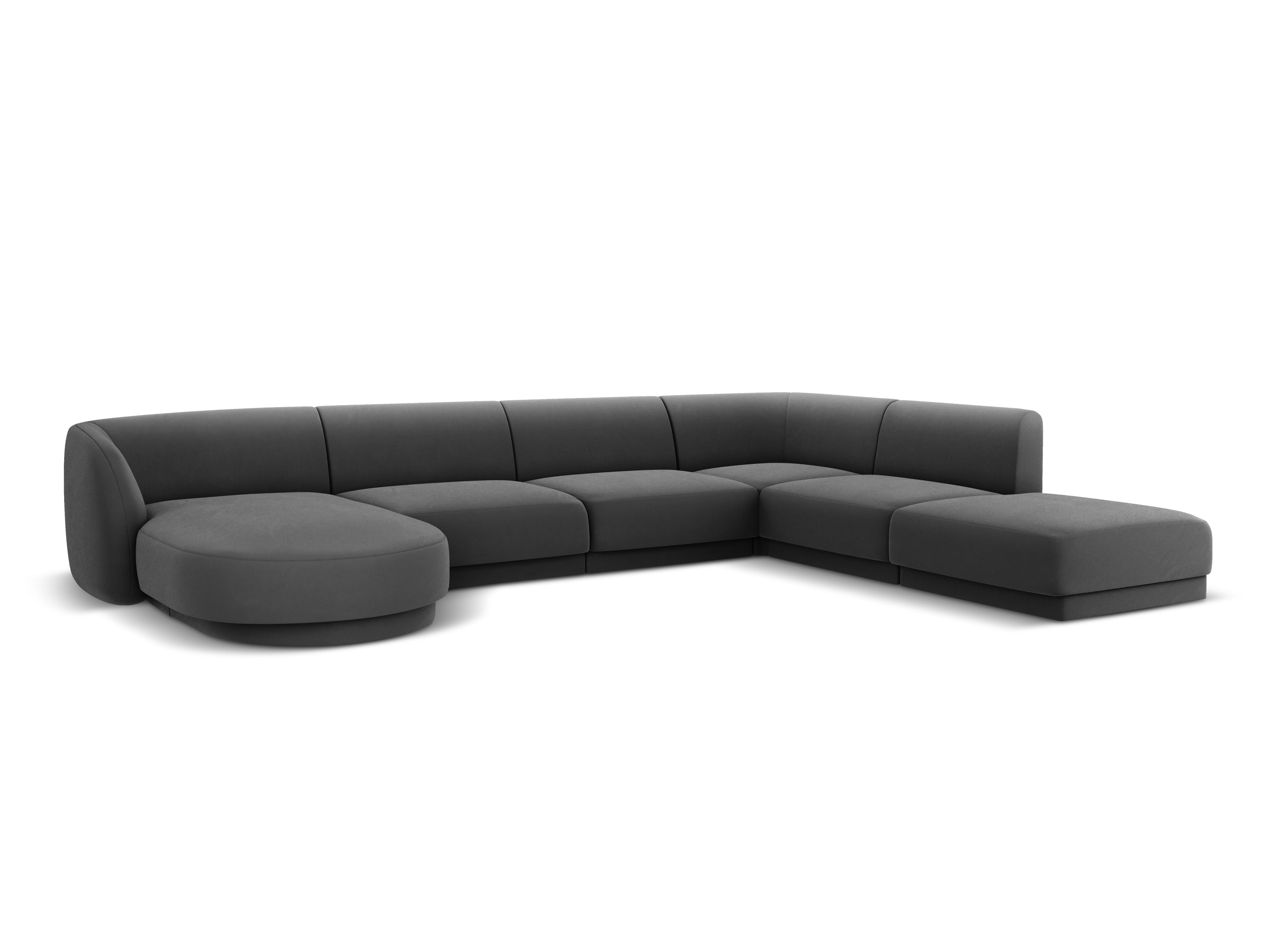 Ecksofa Miley Panoramic, 330x255cm, Material: Samt