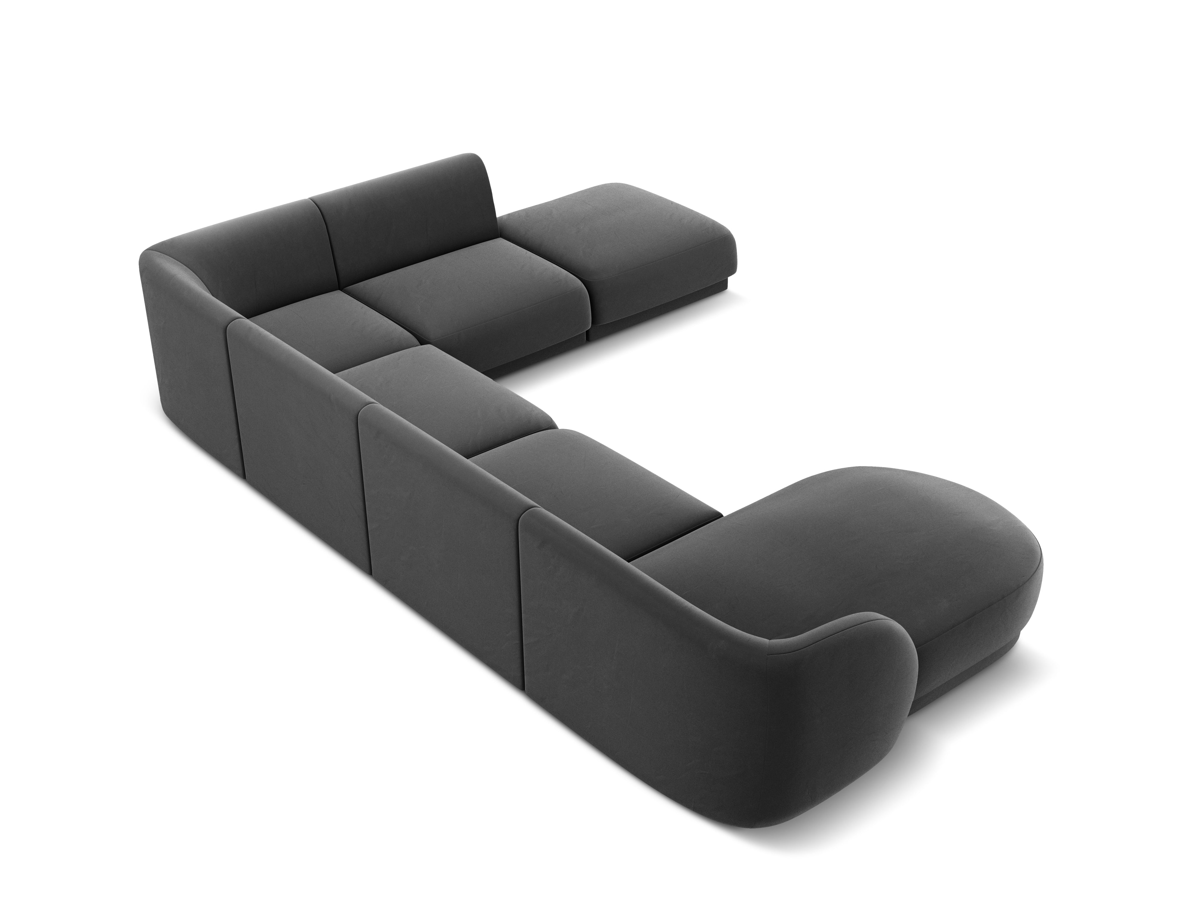 Ecksofa Miley Panoramic, 330x255cm, Material: Samt