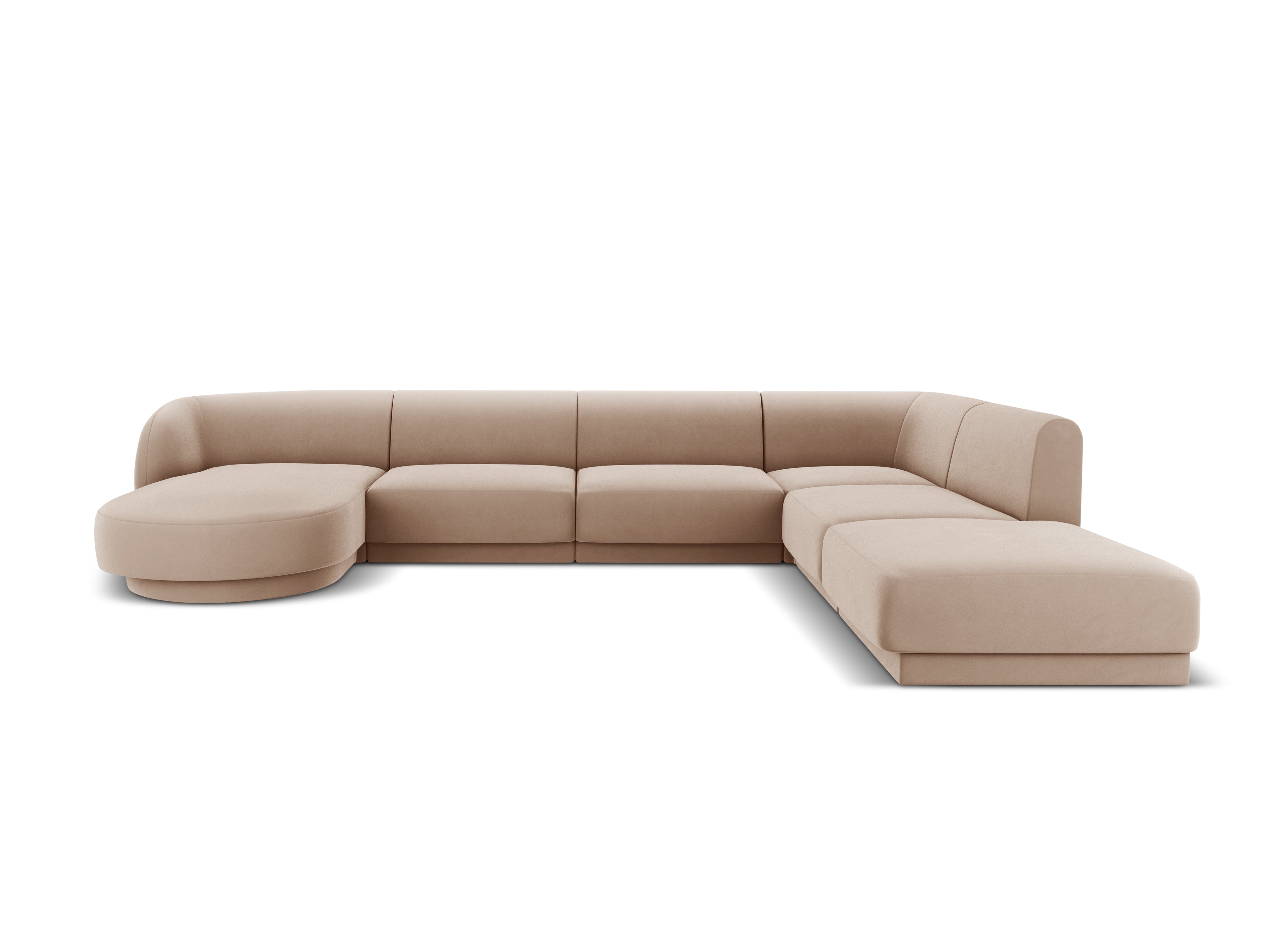 Ecksofa Miley Panoramic, 330x255cm, Material: Samt