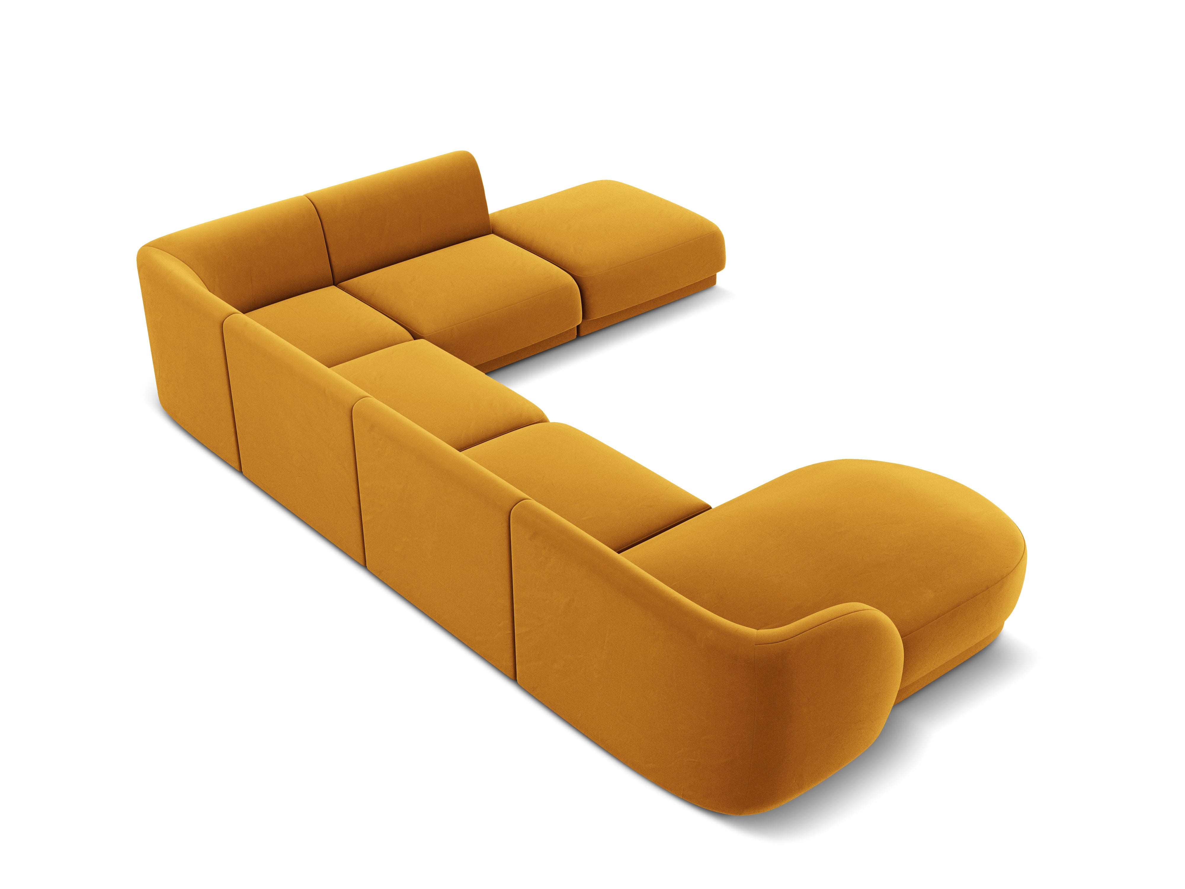 Ecksofa Miley Panoramic, 330x255cm, Material: Samt