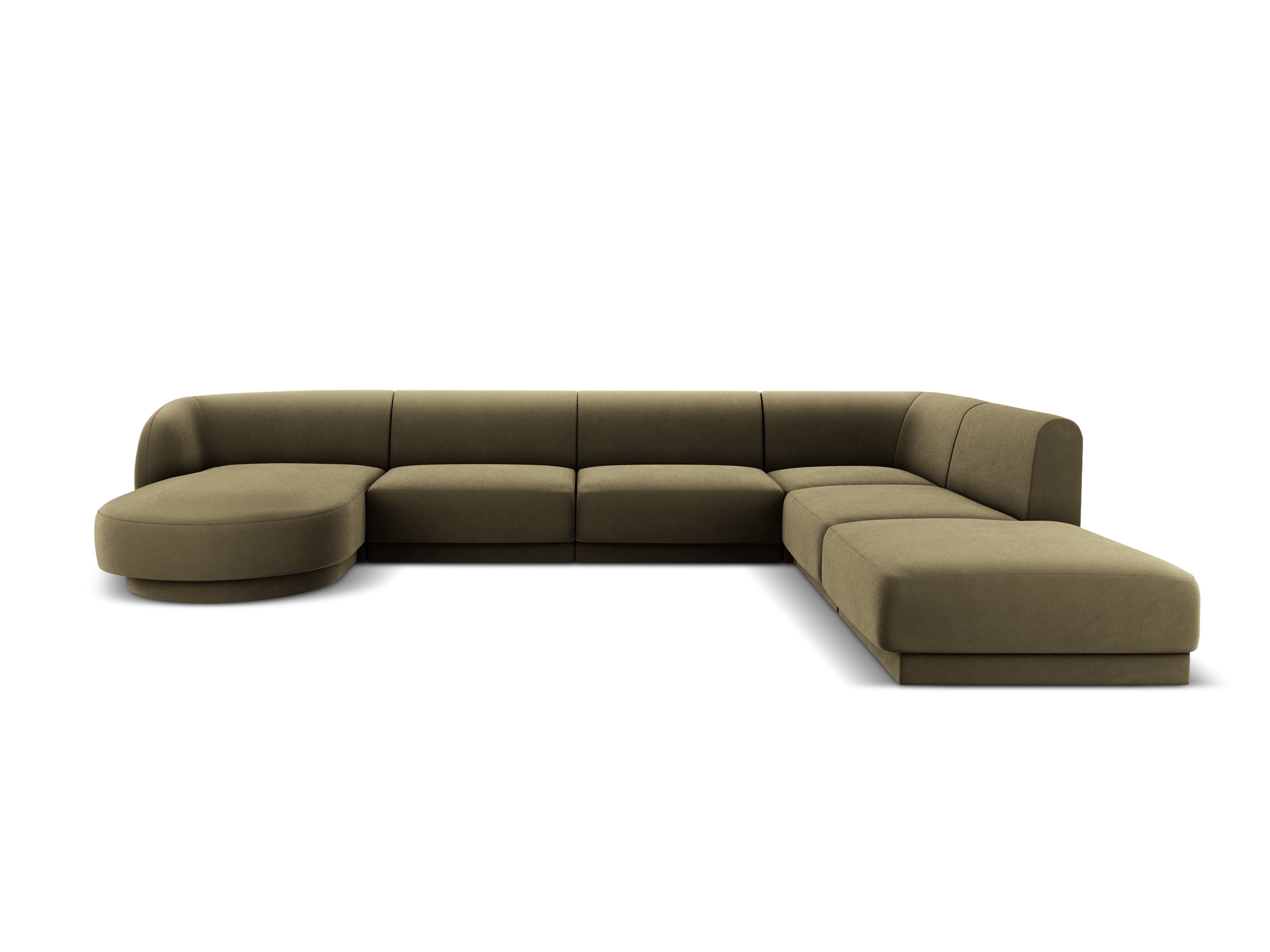 Ecksofa Miley Panoramic, 330x255cm, Material: Samt
