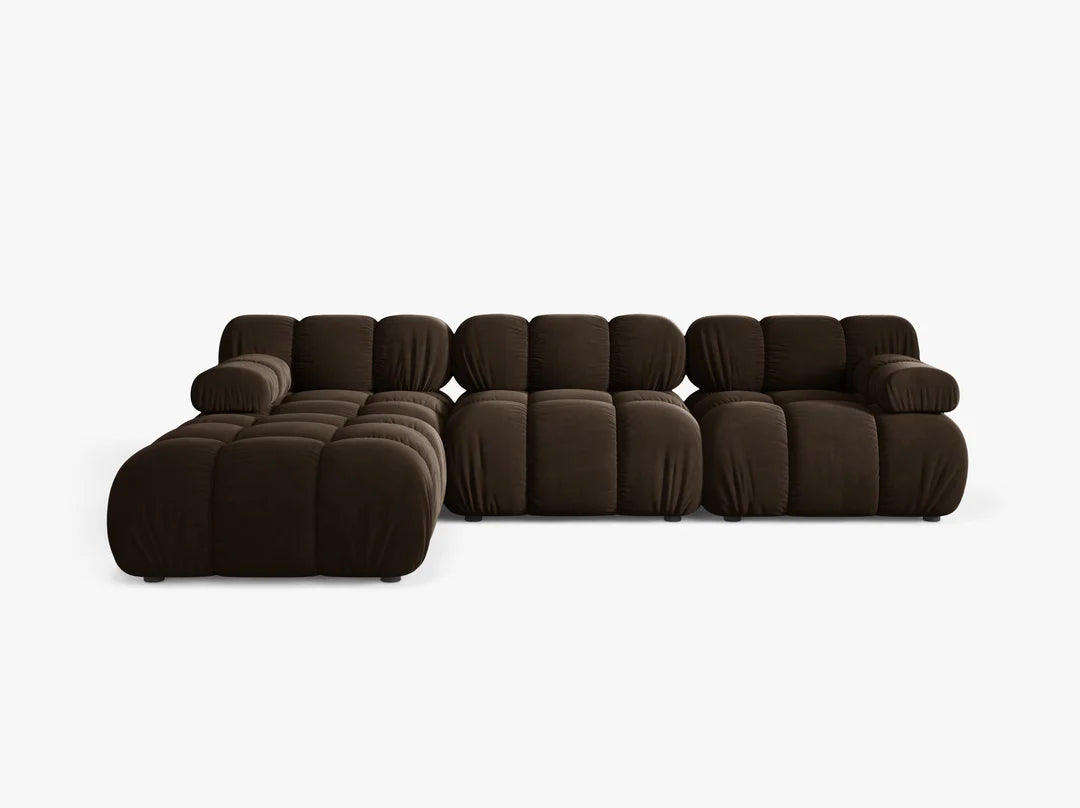 Ecksofa Bellis 282x188cm, Material: Samt