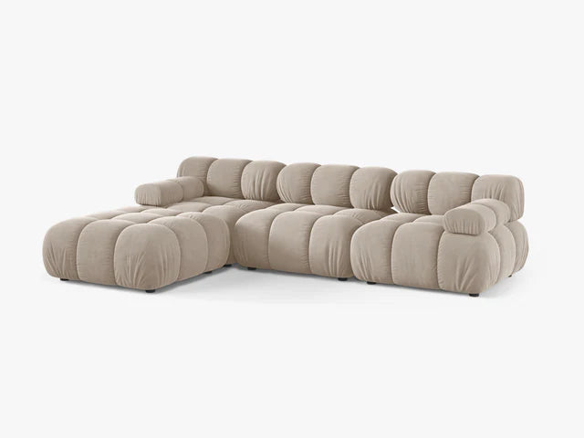 Ecksofa Bellis 282x188cm, Material: Samt