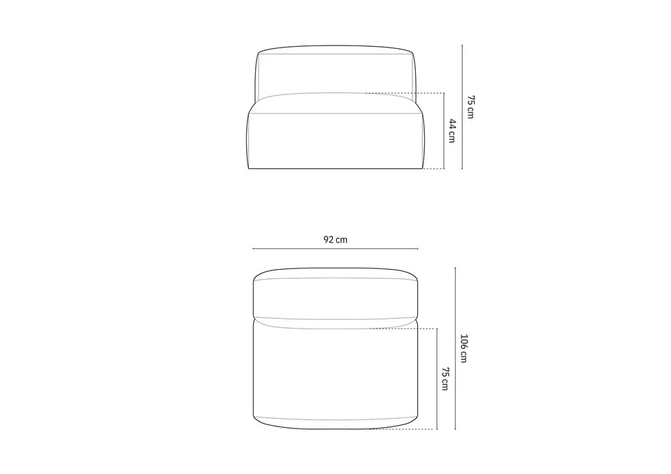 Modul Martina, 90x106cm, Material: Strukturstoff