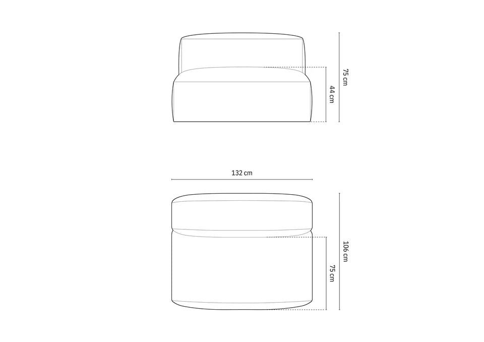 Modul Martina, 130x106cm, Material: Strukturstoff