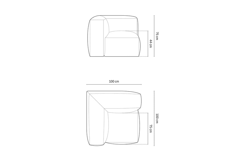 Modul Martina, 106x106cm, Material: Strukturstoff