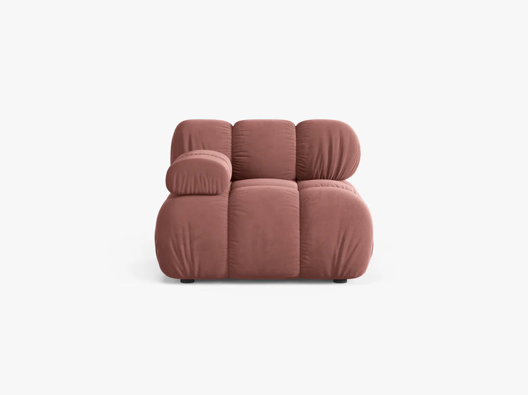 Bellis Modul mit Armlehne 94x94cm, Material: Samt