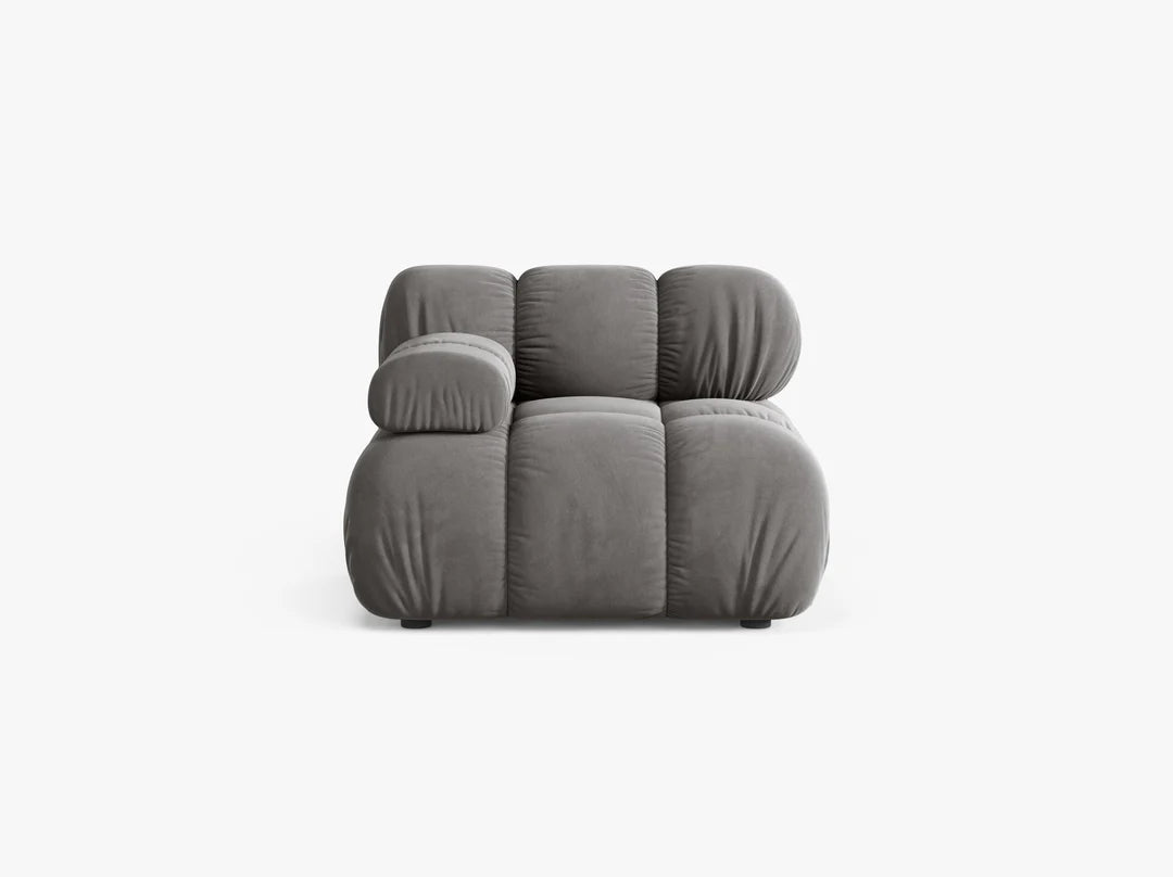 Bellis Modul mit Armlehne 94x94cm, Material: Samt