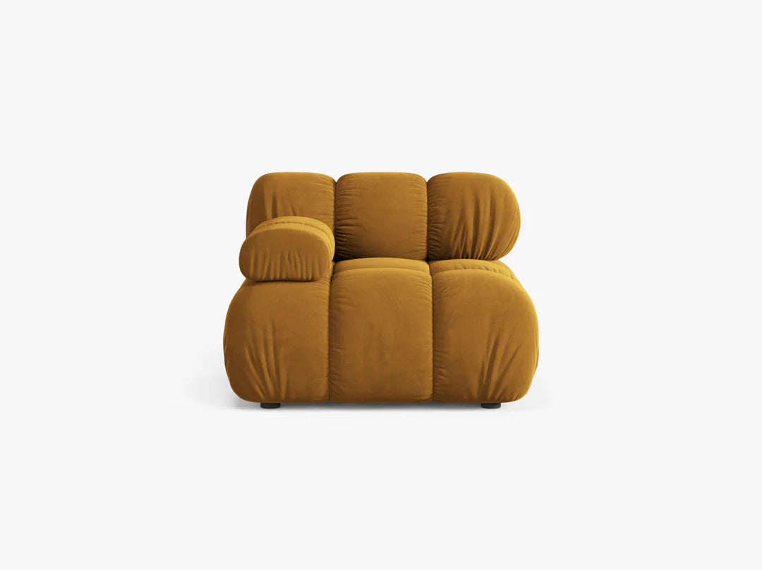 Bellis Modul mit Armlehne 94x94cm, Material: Samt