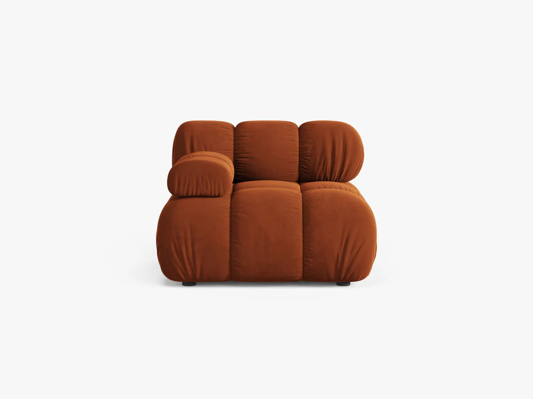 Bellis Modul mit Armlehne 94x94cm, Material: Samt