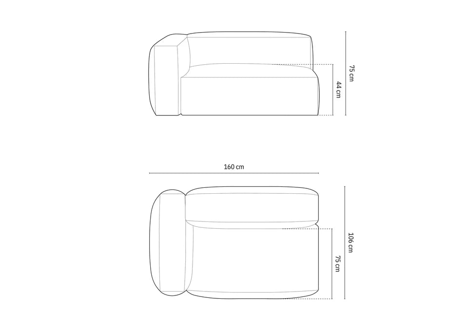 Martina Modul, 160x106cm, Material: Samt