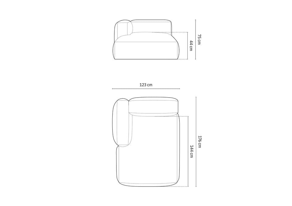 Martina Modul, 120x176cm, Material: Samt