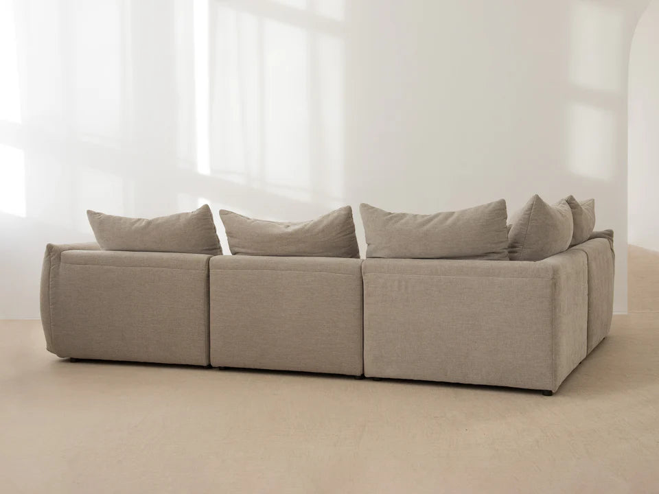 Bloom Ecksofa, 232x216 cm, Material: Strukturstoff