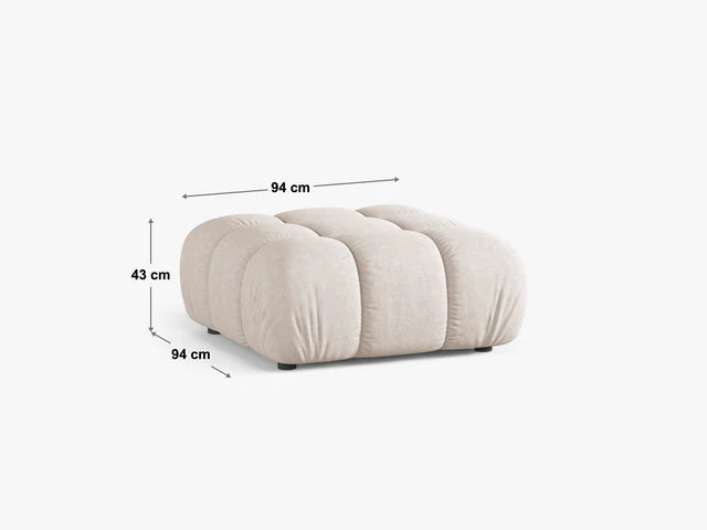 Bellis Hocker 94x94cm Material: Samt