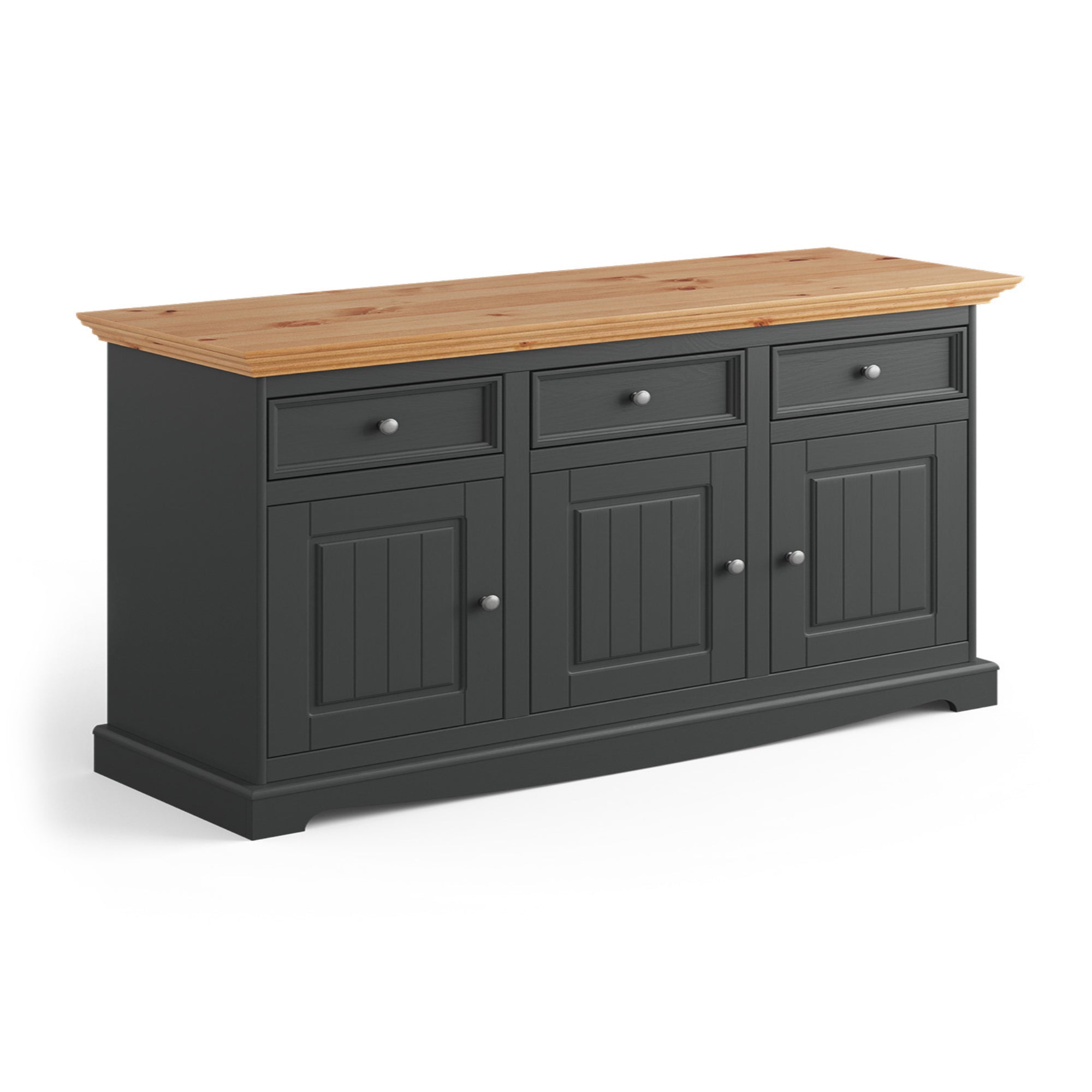 Kommode Belluno 130,3x44,2 cm, Material: Massiv-Kiefernholz