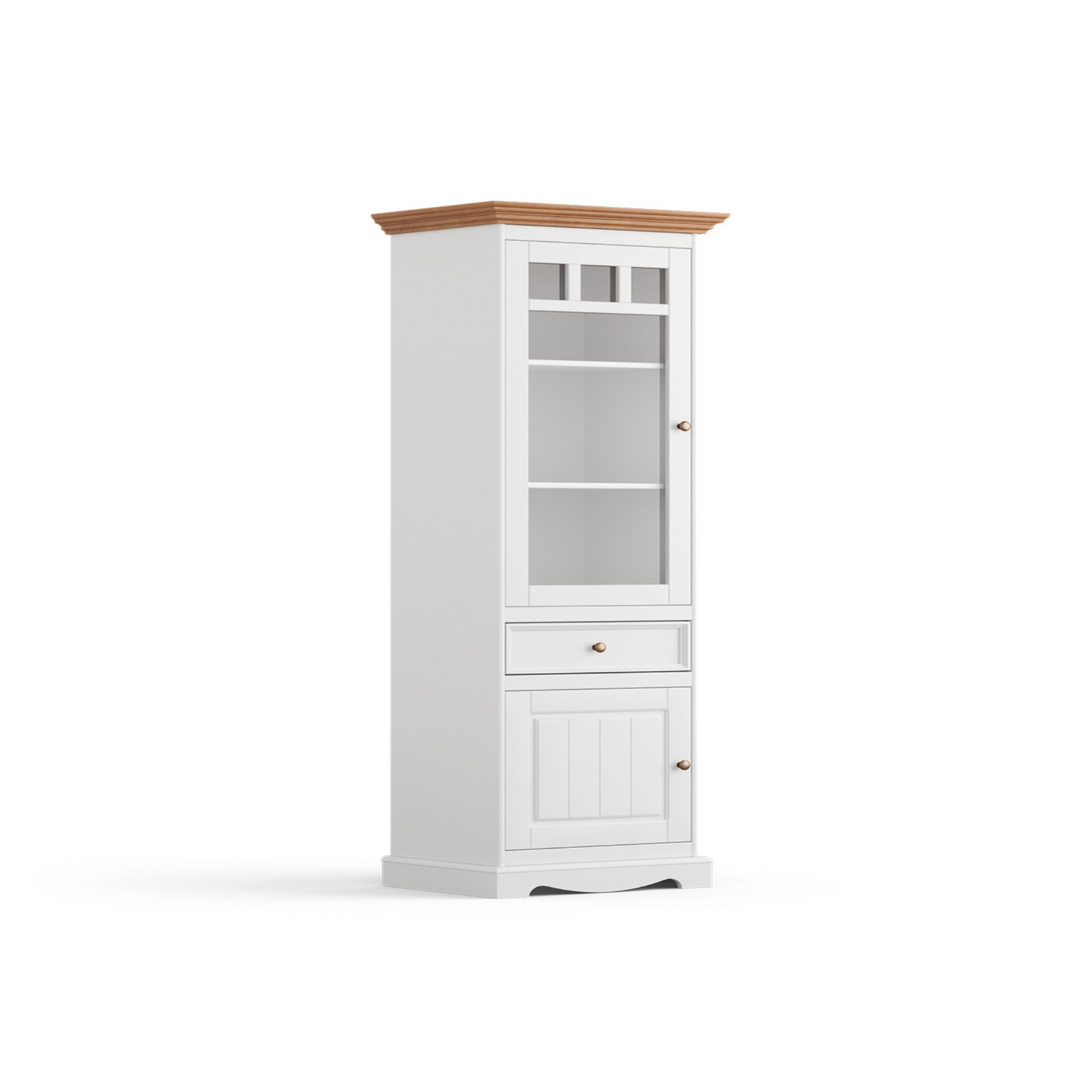 Vitrine Belluno 44x190 cm, Material: Massives Kiefernholz