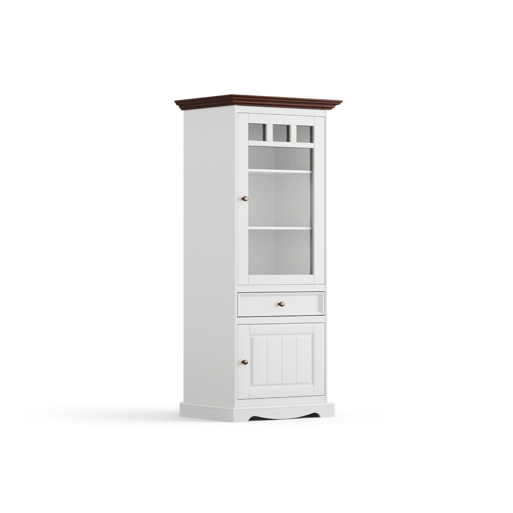 Vitrine Belluno 44x190 cm, Material: Massives Kiefernholz