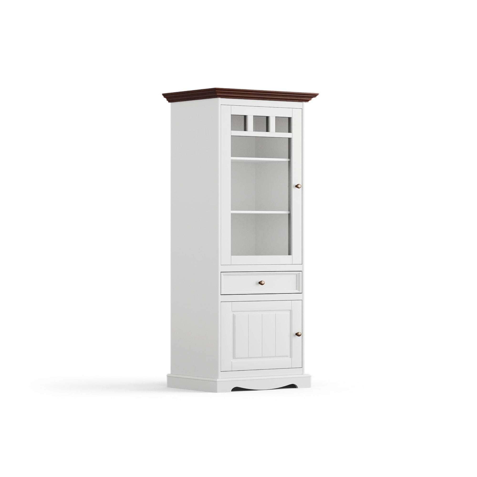 Vitrine Belluno 44x190 cm, Material: Massives Kiefernholz
