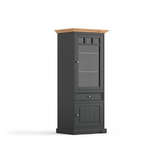 Vitrine Belluno 44,2x190 cm, Material: Massives Kiefernholz