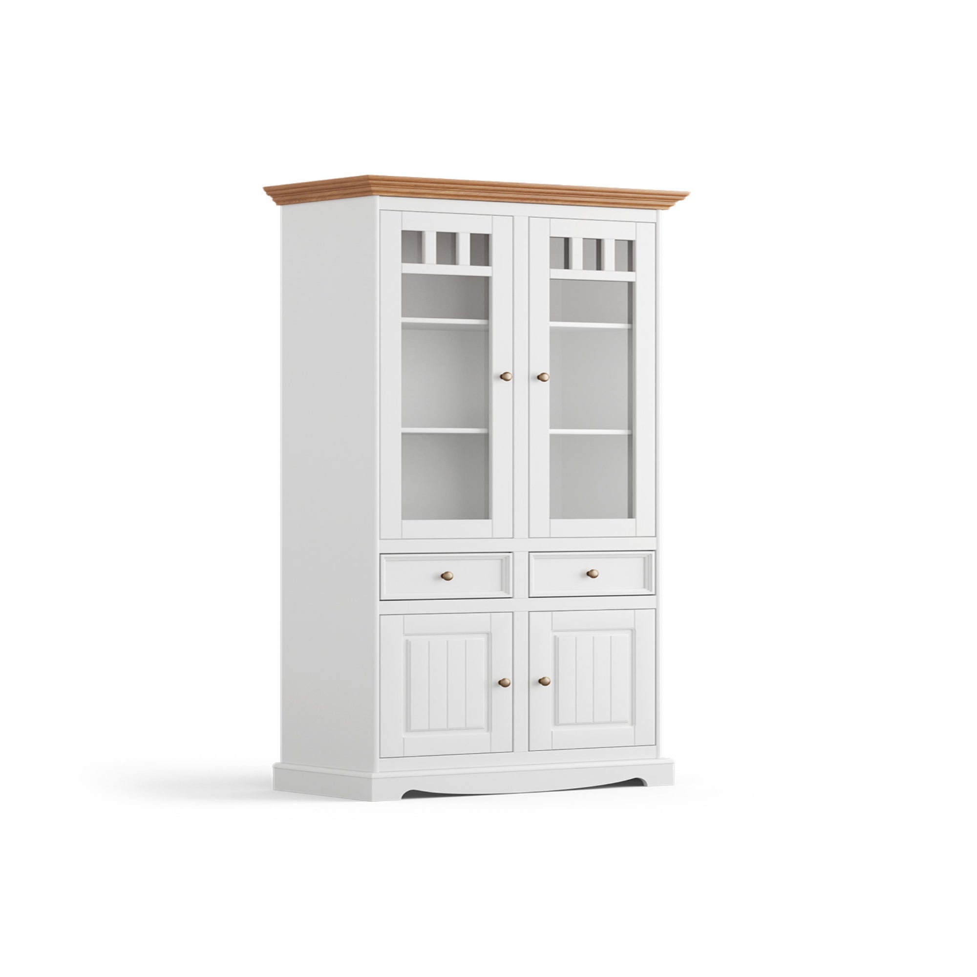 Vitrine Belluno 44x190 cm, Material: Massives Kiefernholz